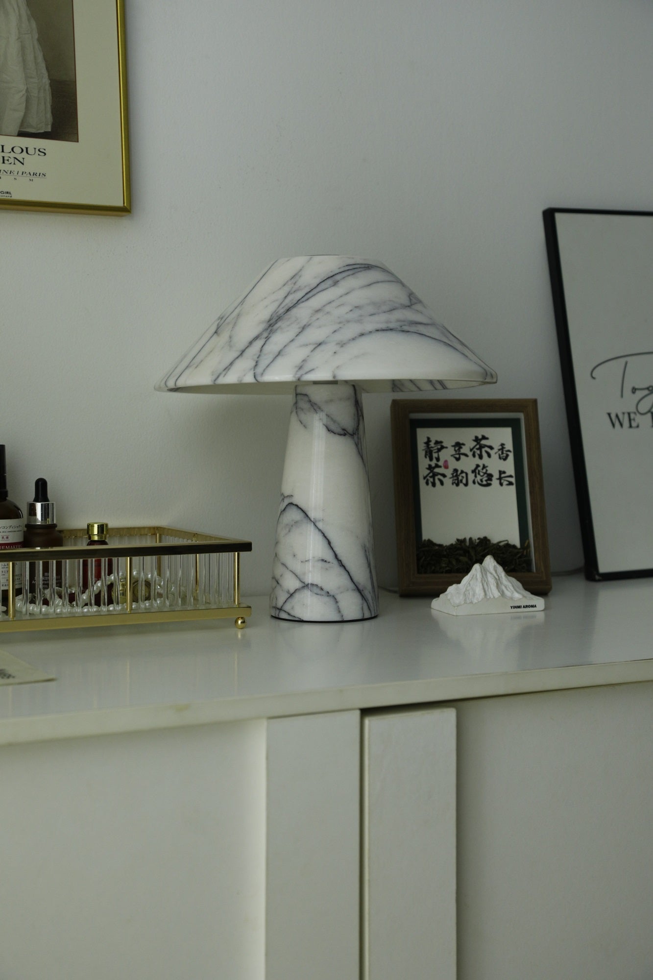 Dashiell Marble Modern Table Lamp