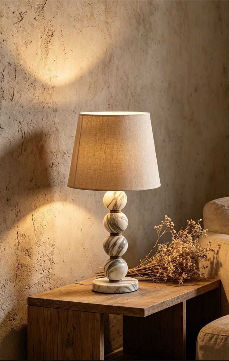 Avrielle Marble Sphere Table Lamp