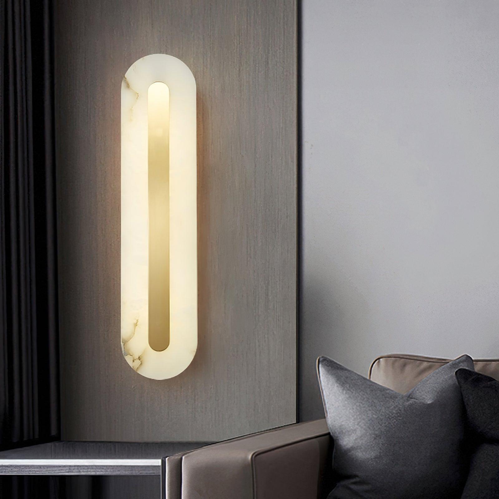 Kristy Alabaster Rounded Wall Lamp