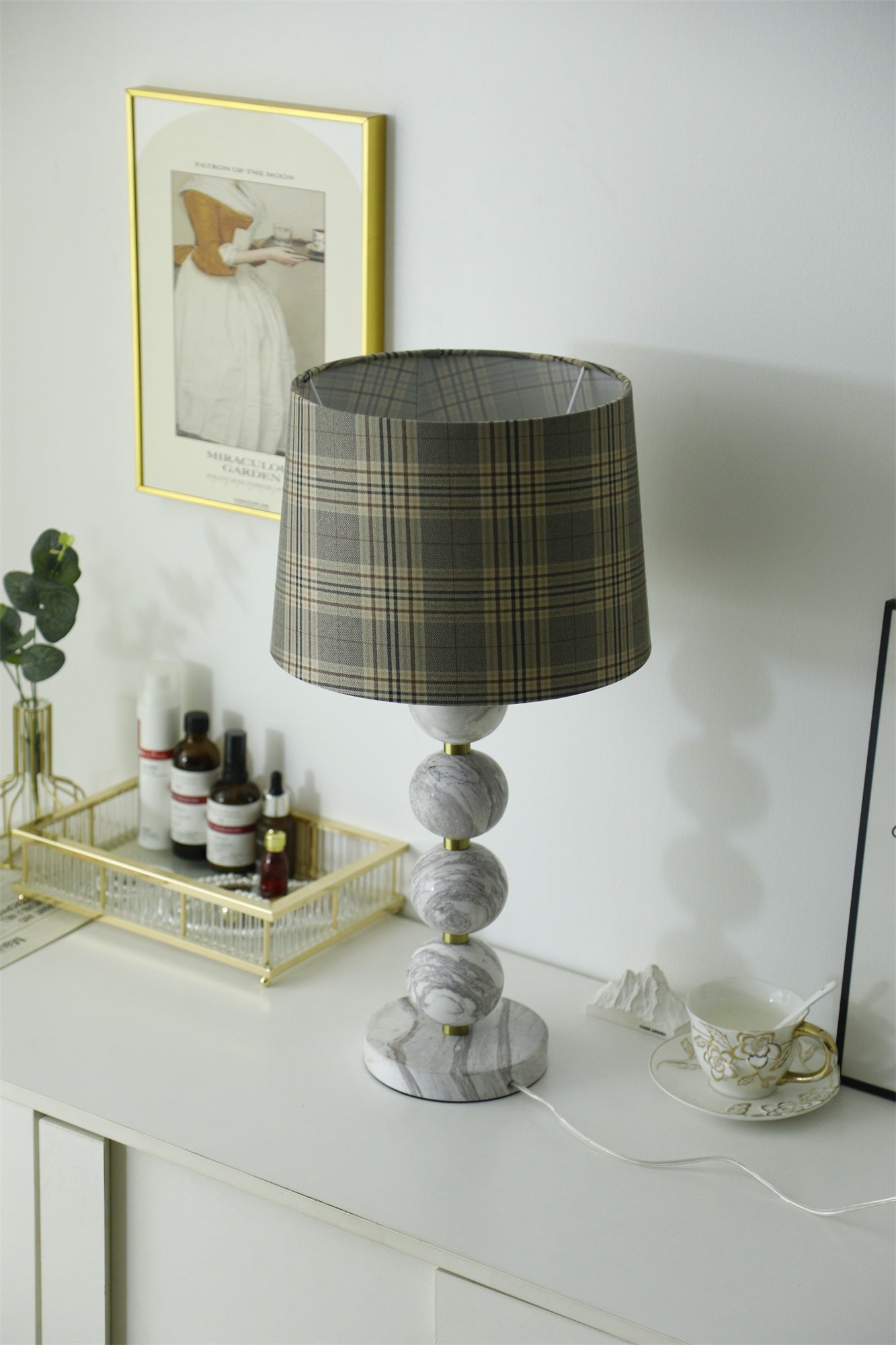 Rowan Modern Marble Table Lamp