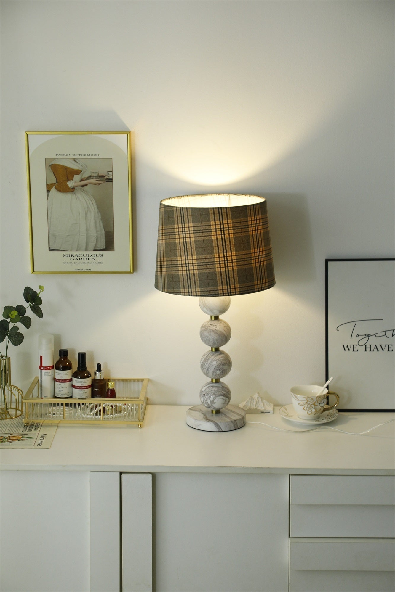 Rowan Modern Marble Table Lamp