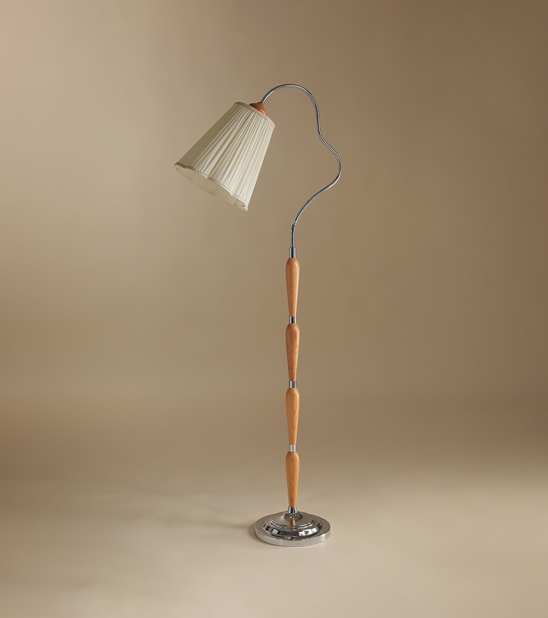 Foster Vintage Wood Floor Lamp