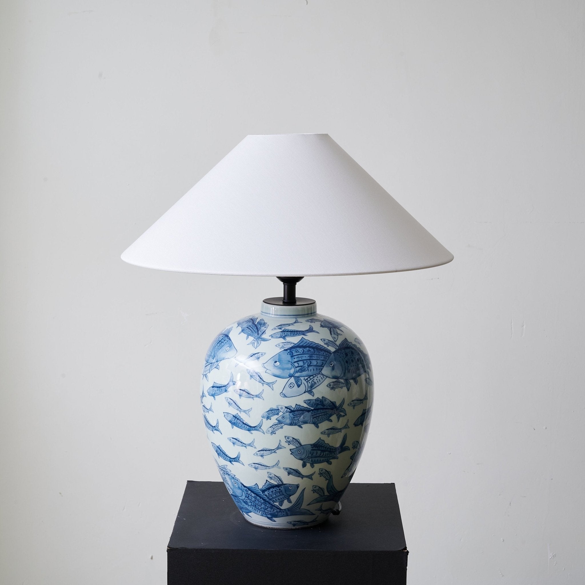 Tel Fabric Traditional Table Lamp