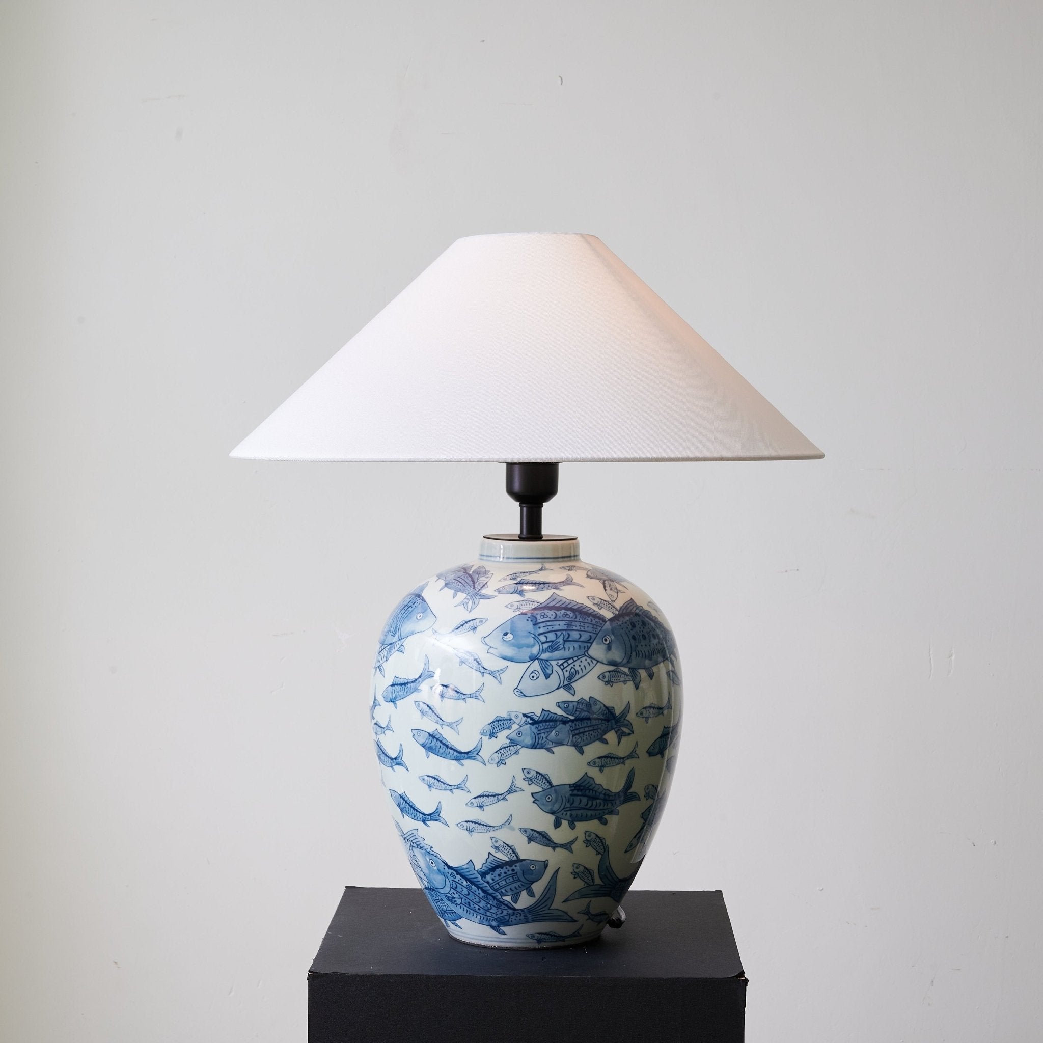 Tel Fabric Traditional Table Lamp