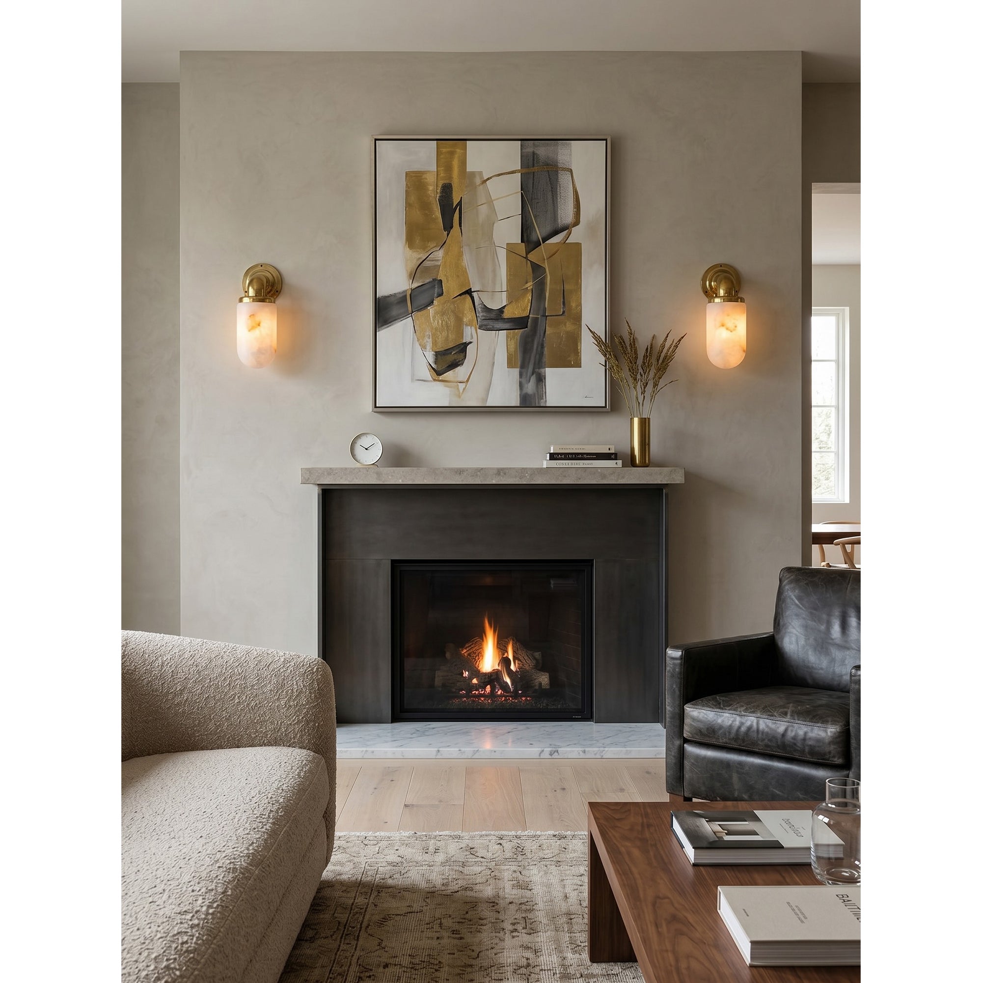 Marine Alabaster Wall Sconce
