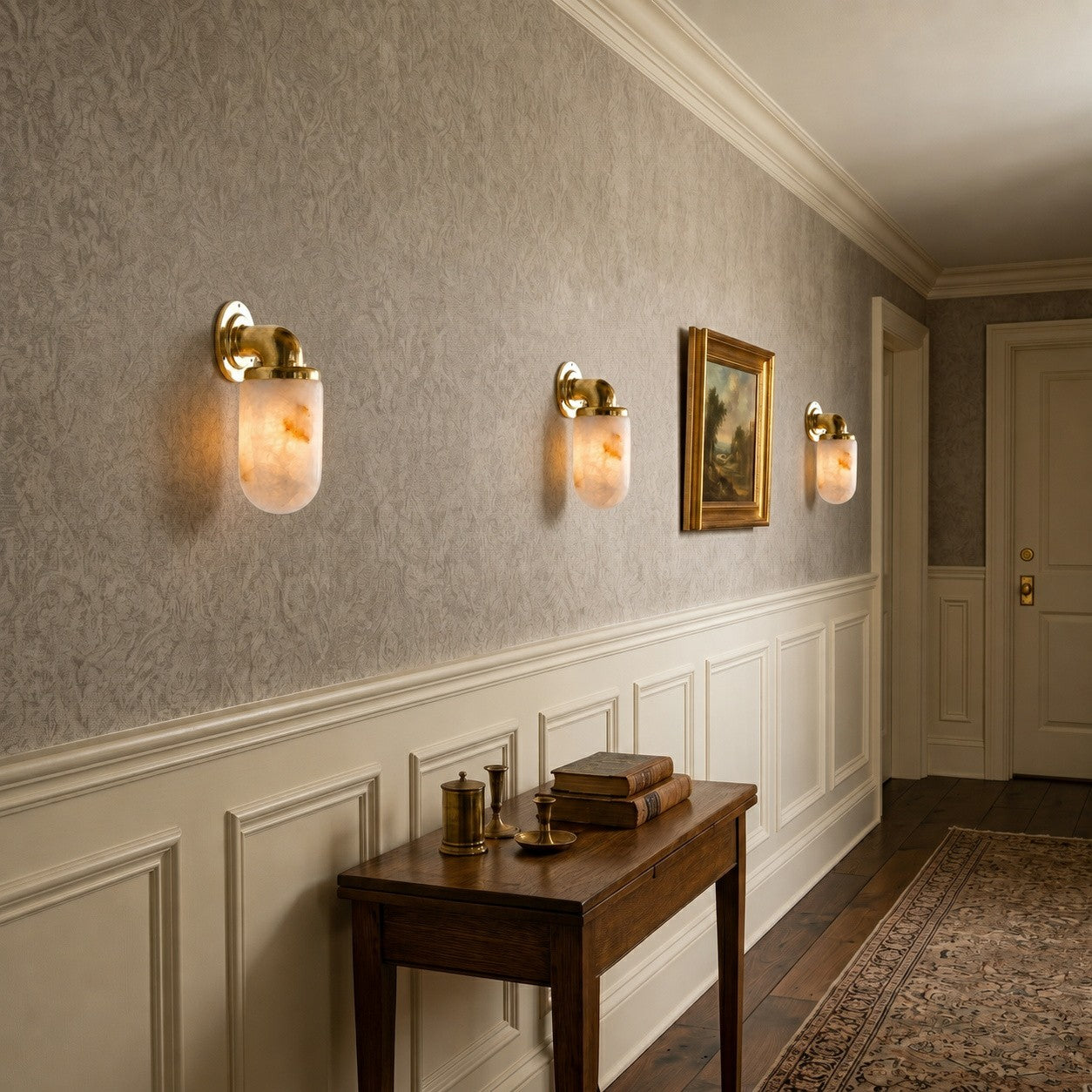 Marine Alabaster Wall Sconce