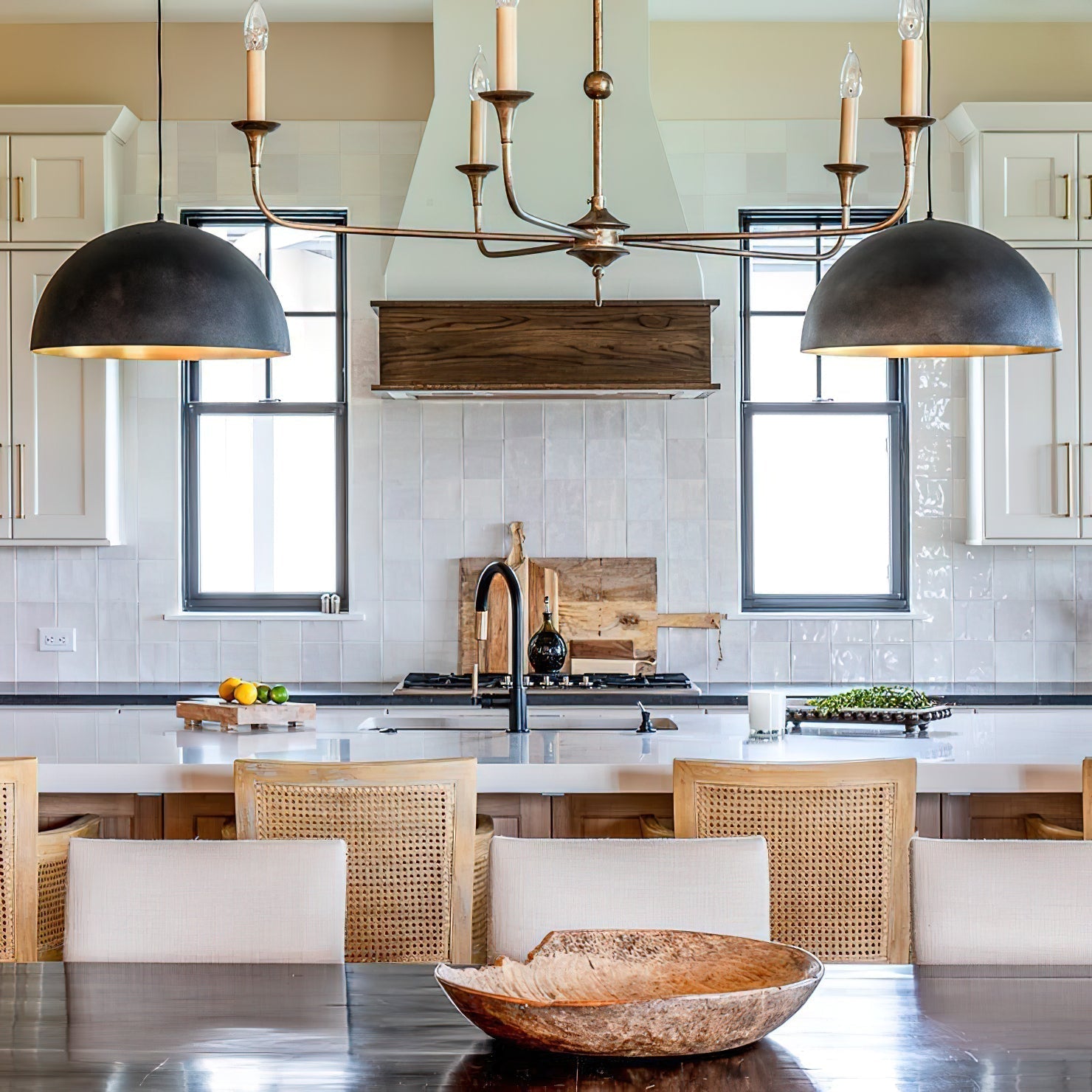 Renorira Pendant Lamp Dome Bowl for Dining Room
