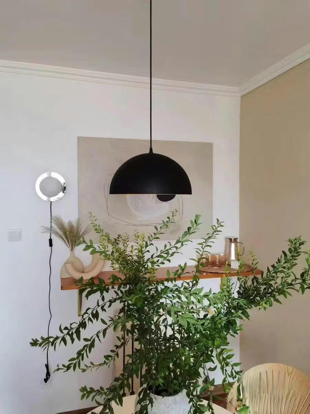 Renorira Pendant Lamp Dome Bowl for Dining Room