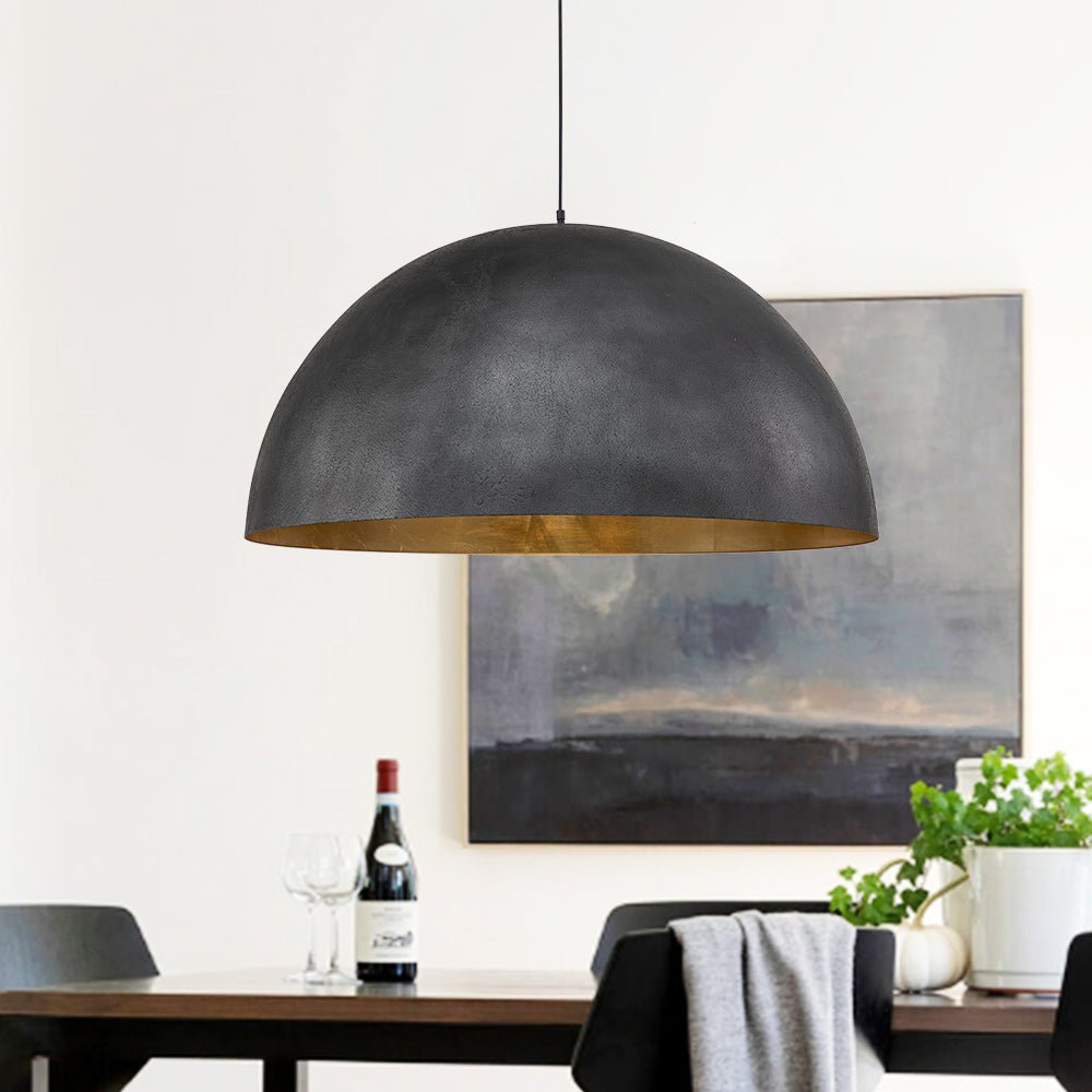 Renorira Pendant Lamp Dome Bowl for Dining Room