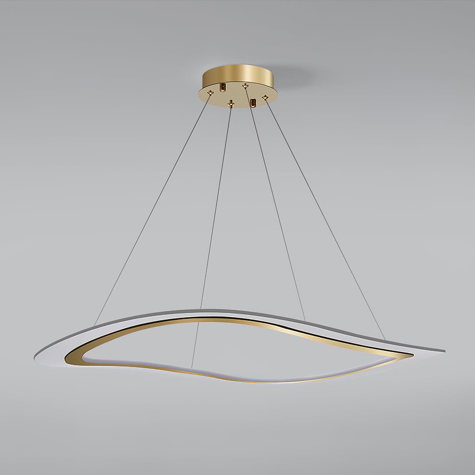 Soleleon Chandelier LED Acrylic Gold Modern