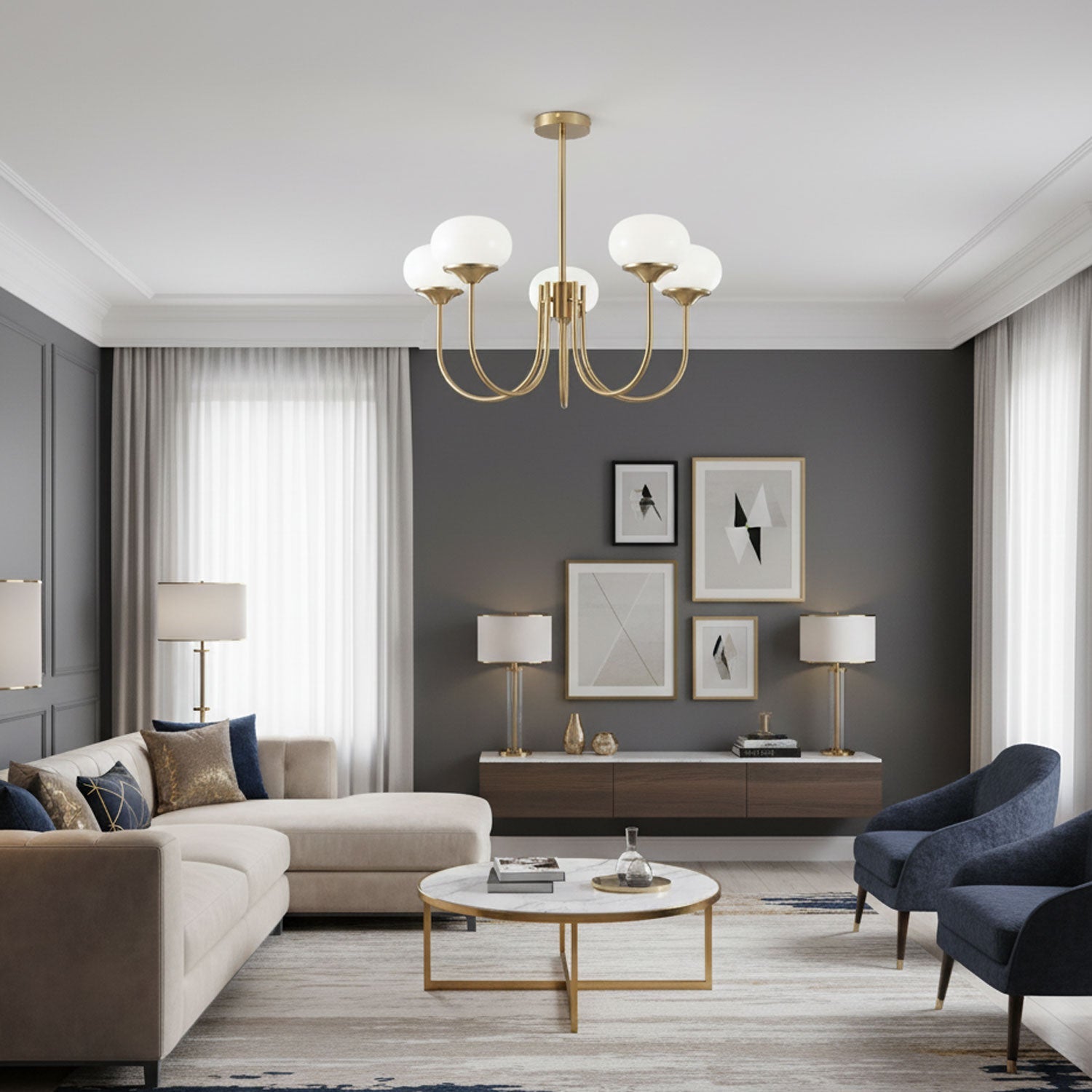 Clairmere Marshmallow Chandelier
