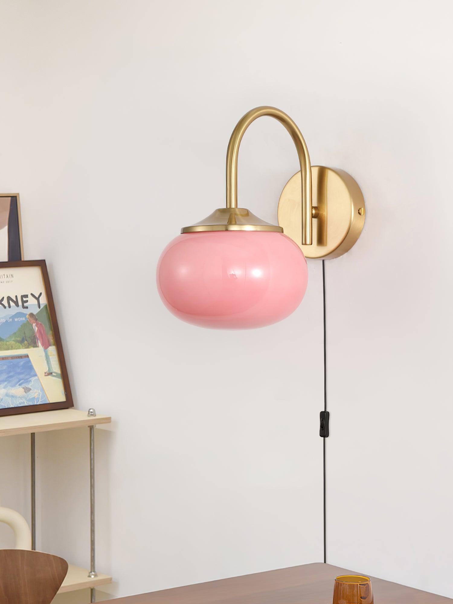 Kevely Premium Nordic Art Plug-in Glass Sconce Wall Lamp