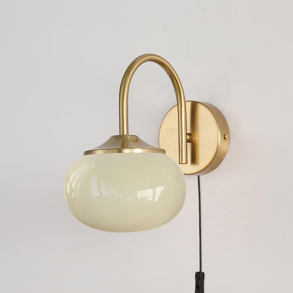 Kevely Premium Nordic Art Plug-in Glass Sconce Wall Lamp
