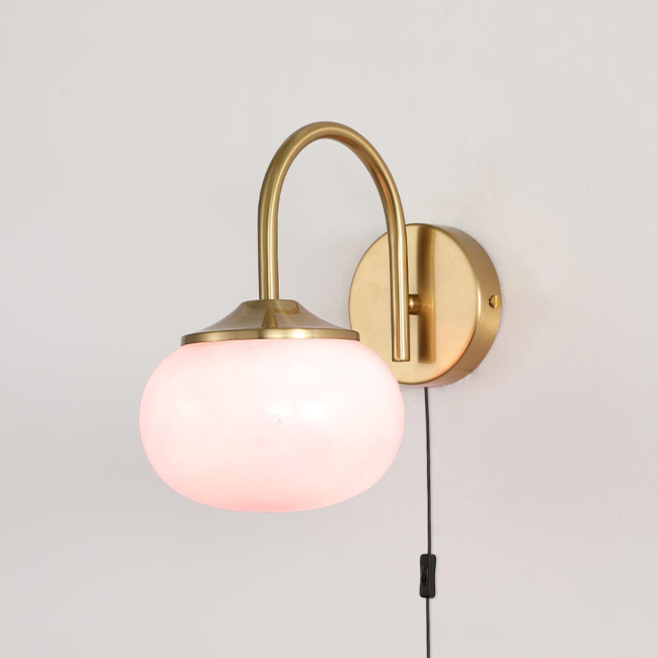 Kevely Premium Nordic Art Plug-in Glass Sconce Wall Lamp
