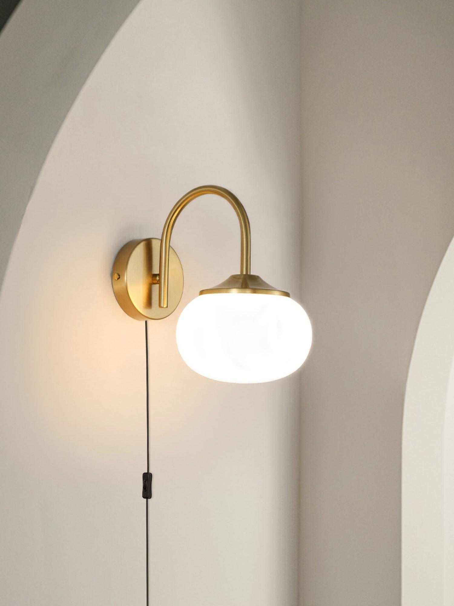 Kevely Premium Nordic Art Plug-in Glass Sconce Wall Lamp