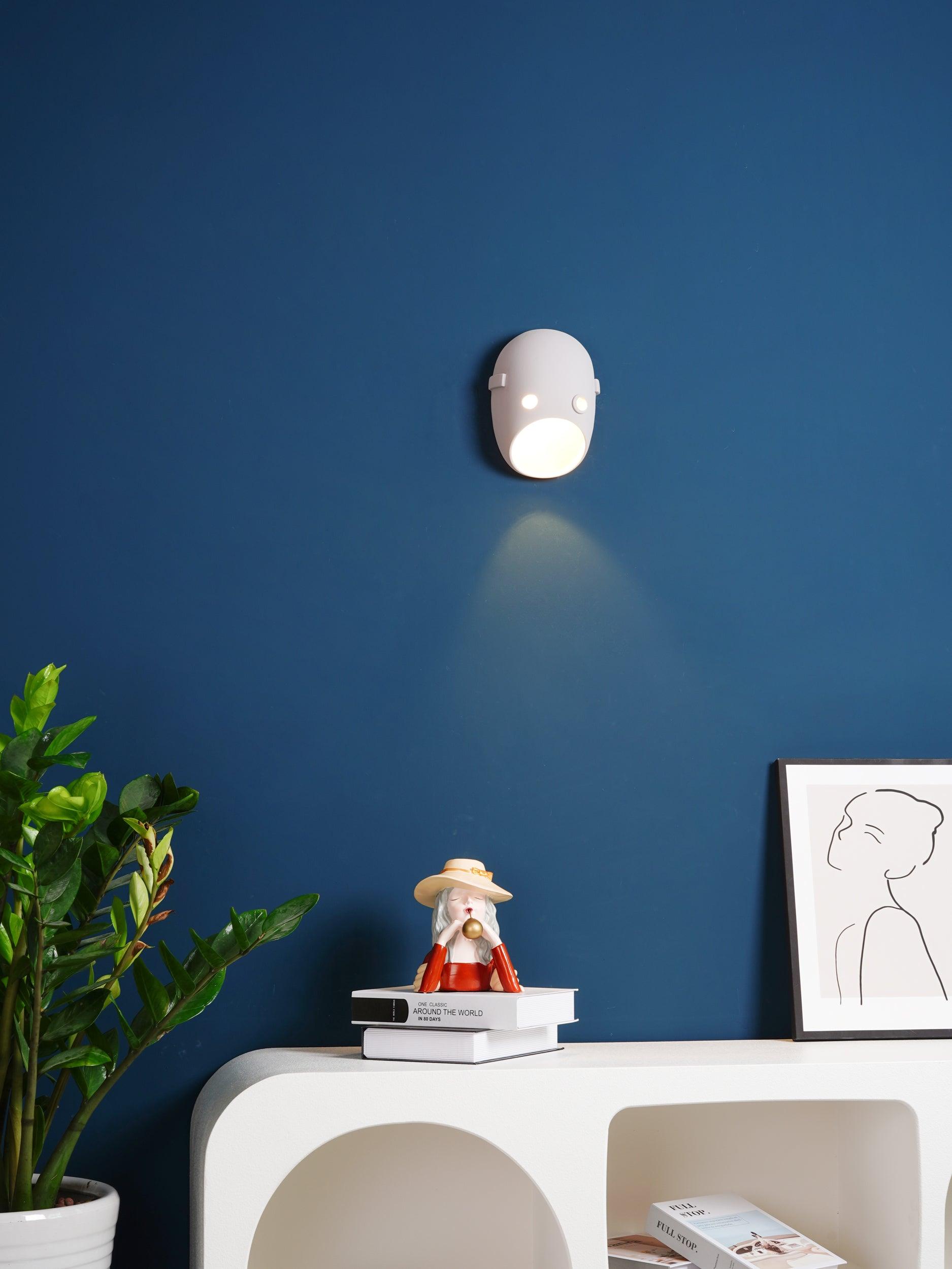 Mask Individual Creativity Resin Wall Light
