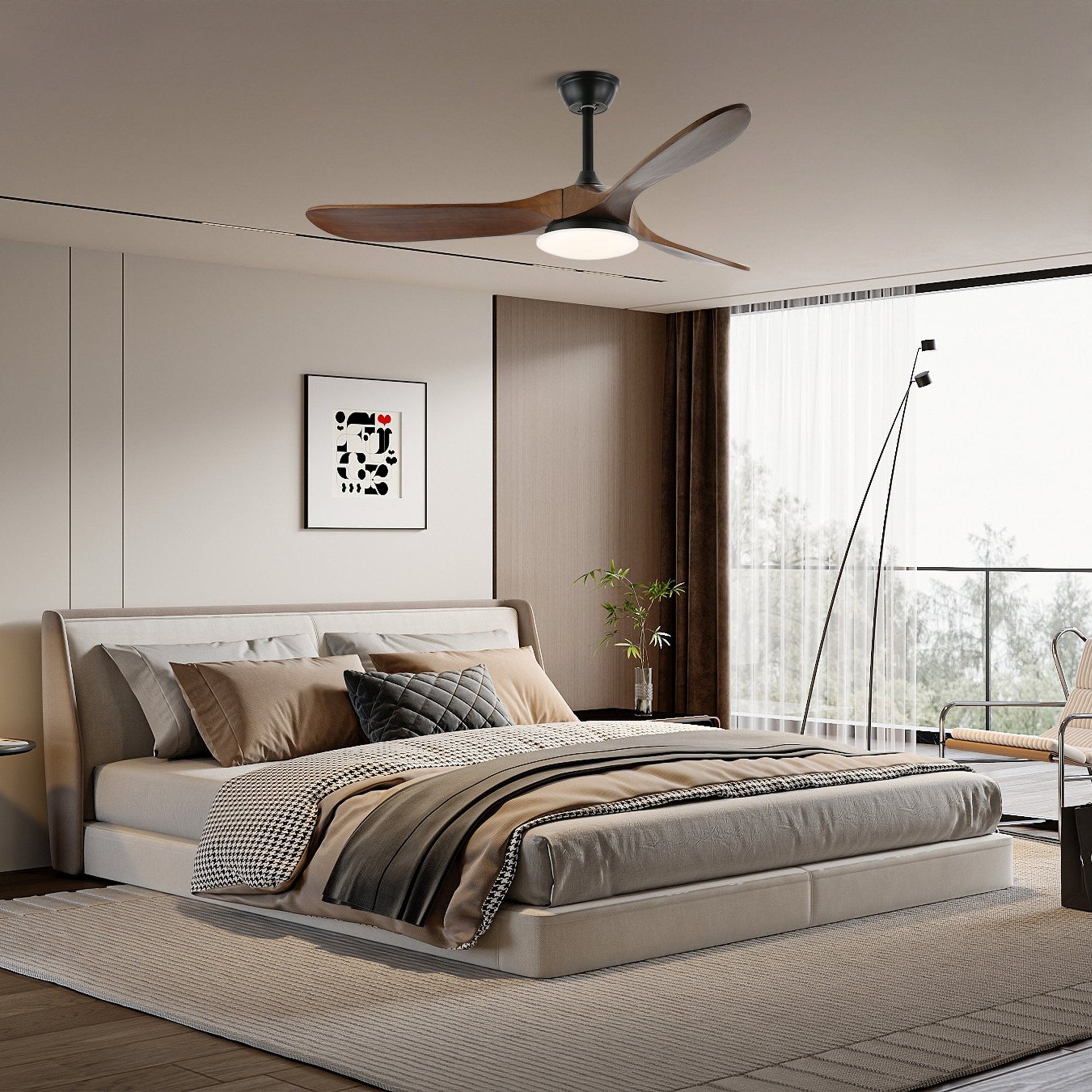 Miriveon Drift Ceiling Fan Light