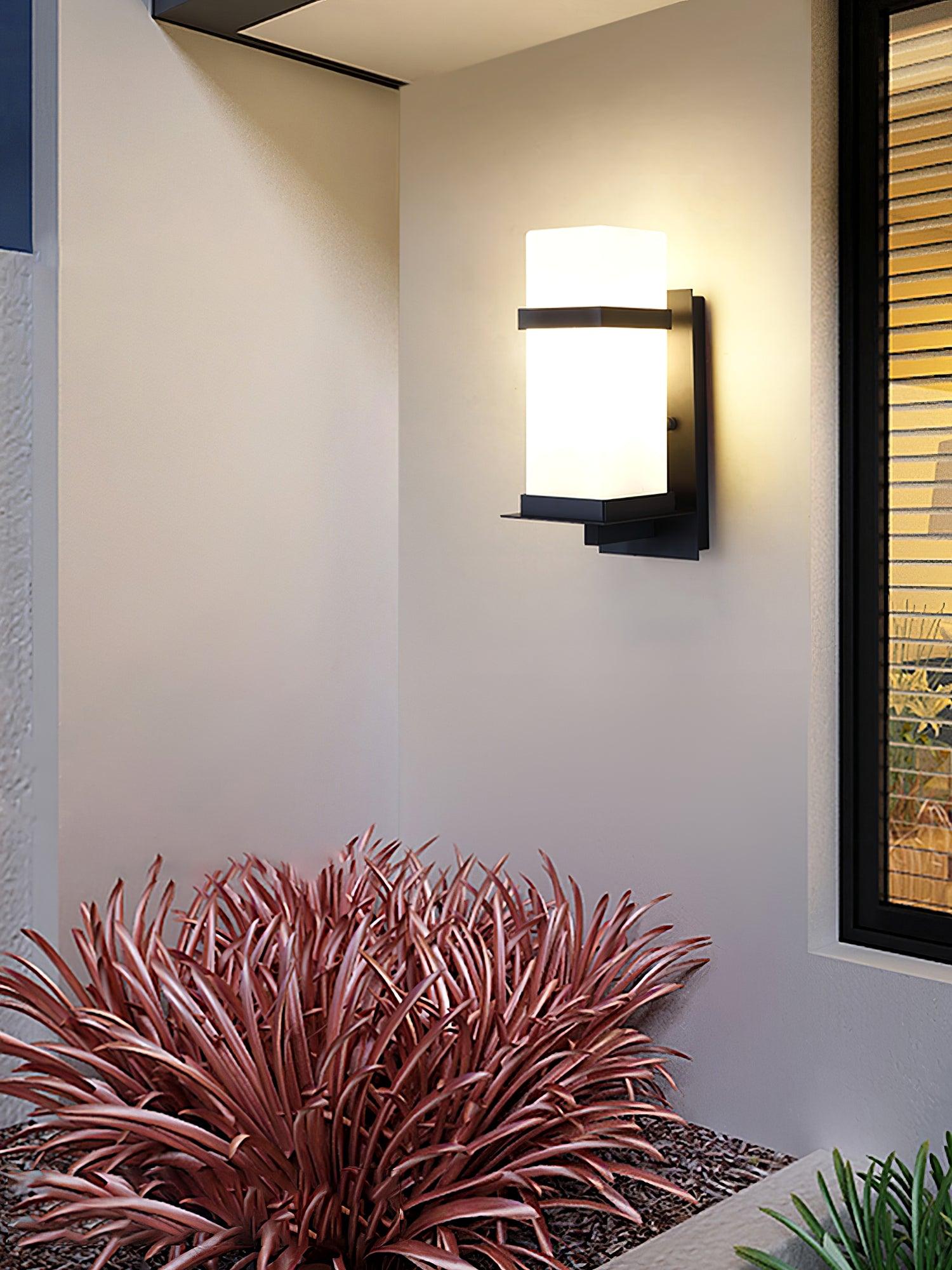 Dula Nordic Art Glass Outdoor Wall Light