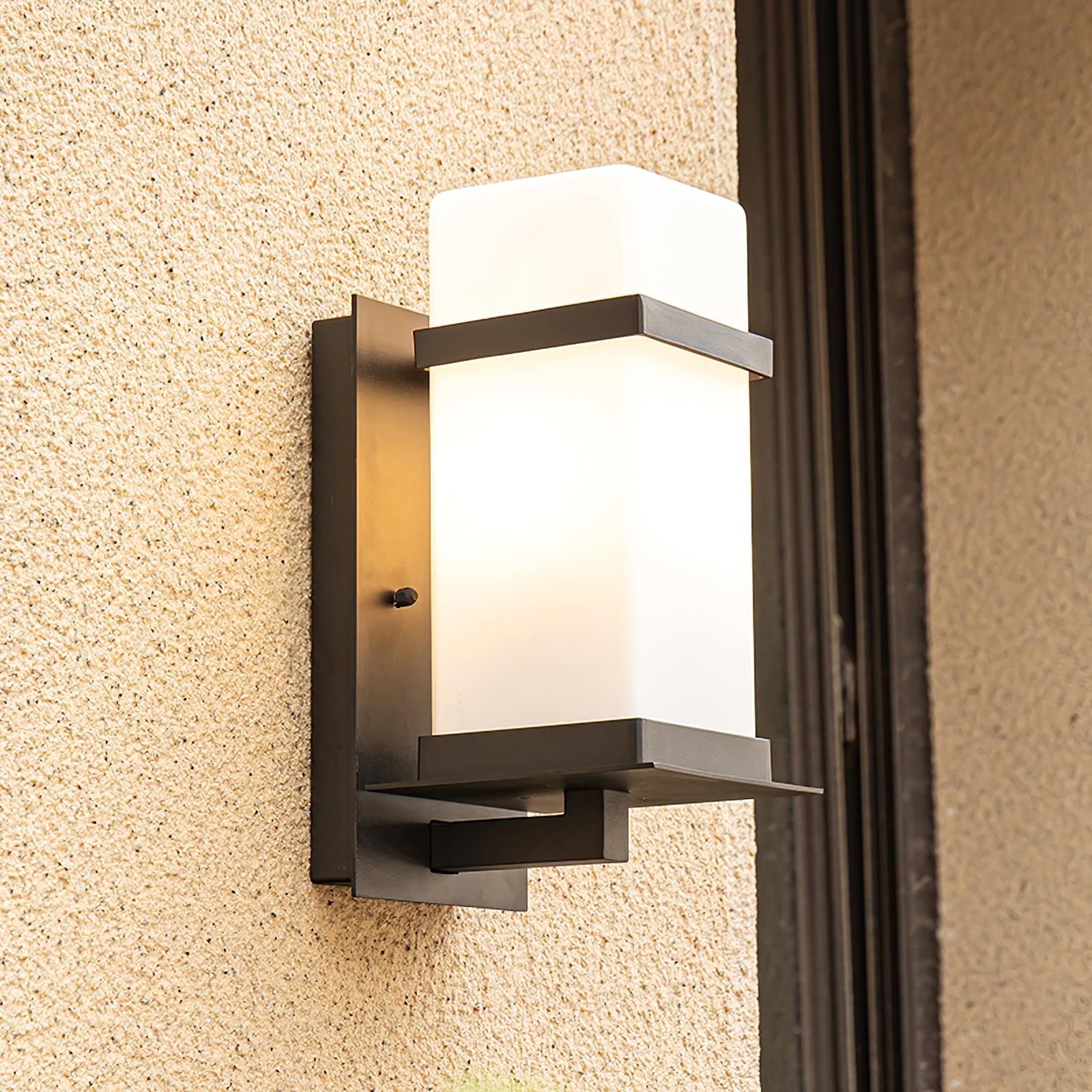 Dula Nordic Art Glass Outdoor Wall Light