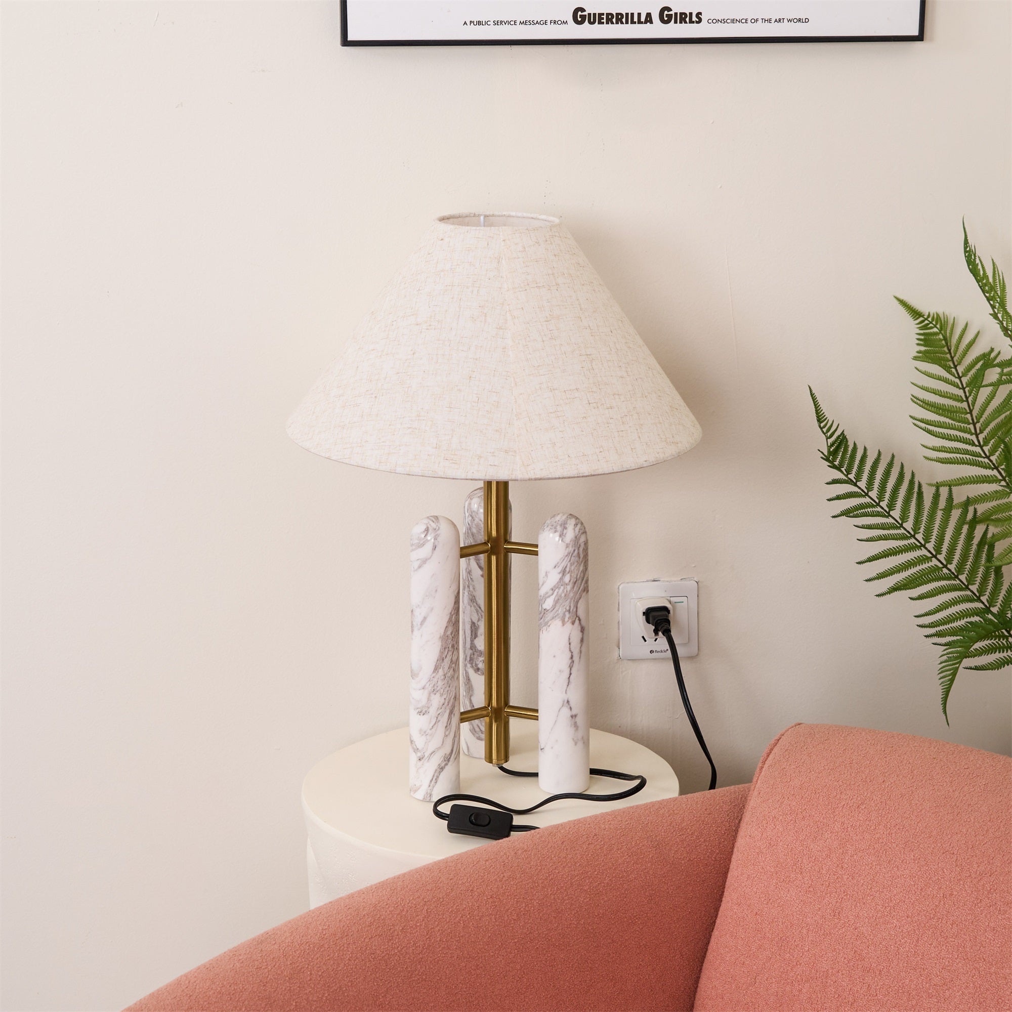 Trio Marble Modern Table Lamp