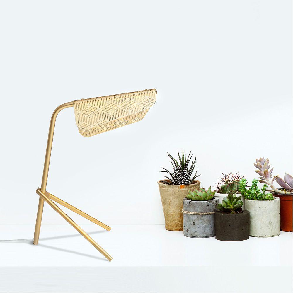 Lattice Gold Geometric Table Lamp
