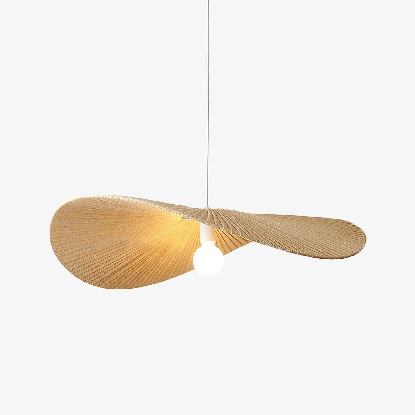 Cedrin Pendant Lamp Wave Natural