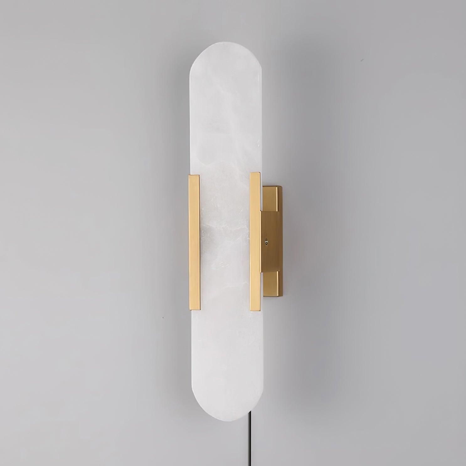 Bano Oblong Alabaster Plug Wall Light