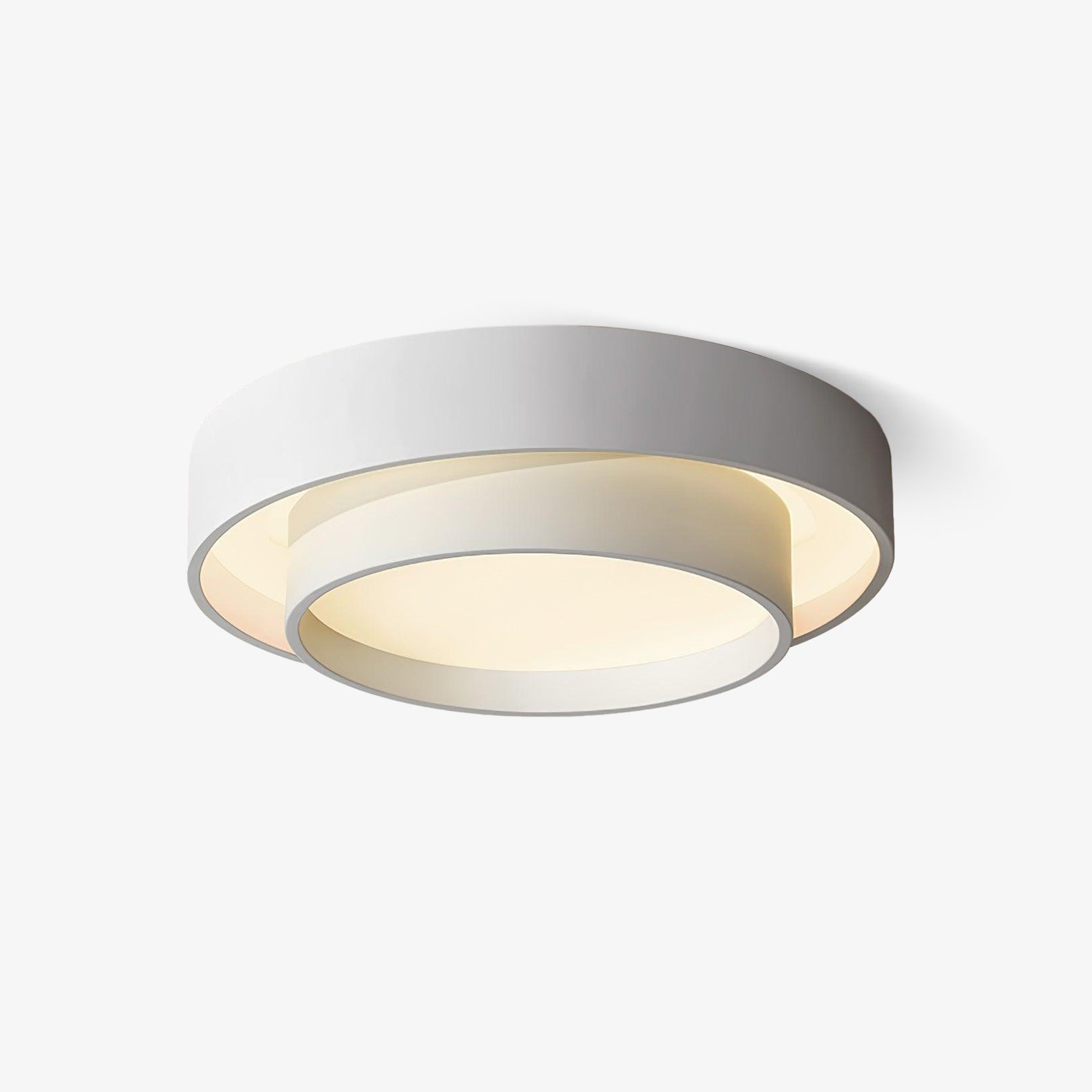 Lustra Ceiling Light Double Layers Modern Cylinder