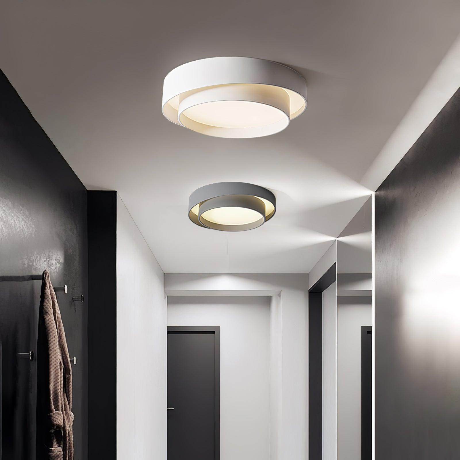 Jasper Ceiling Light Double Layers Modern Cylinder