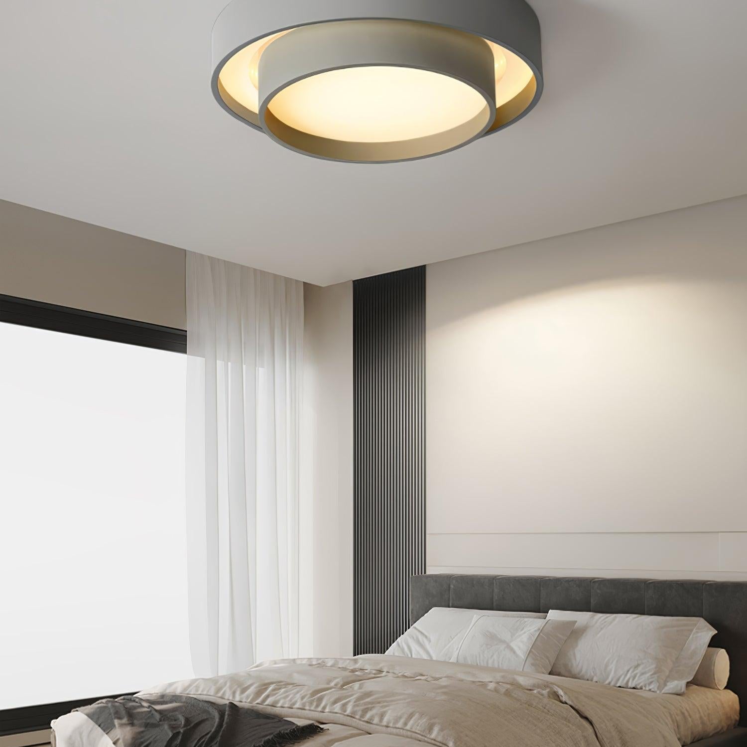 Jasper Ceiling Light Double Layers Modern Cylinder
