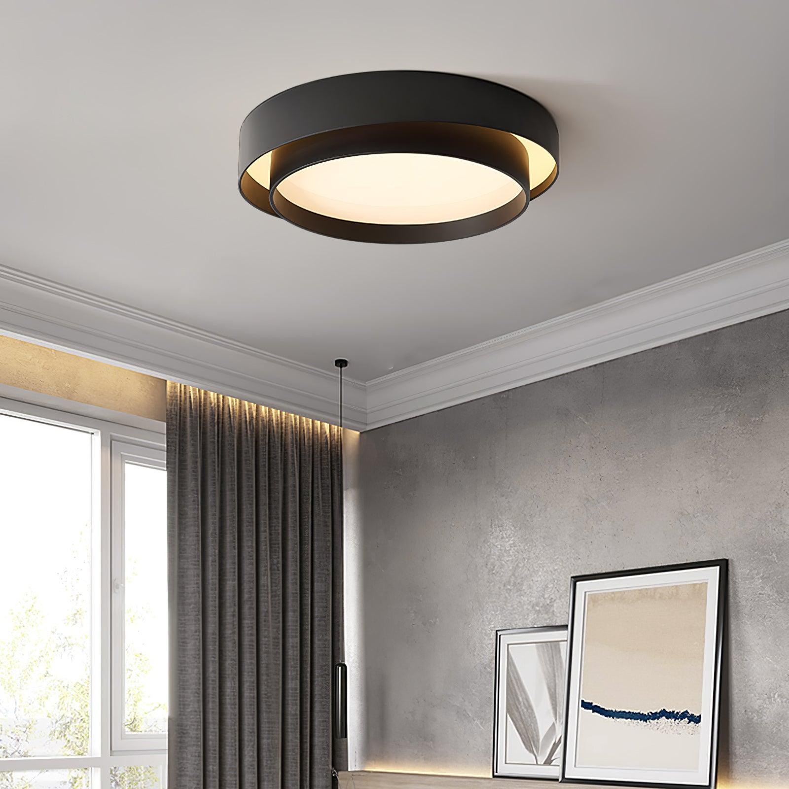 Jasper Ceiling Light Double Layers Modern Cylinder