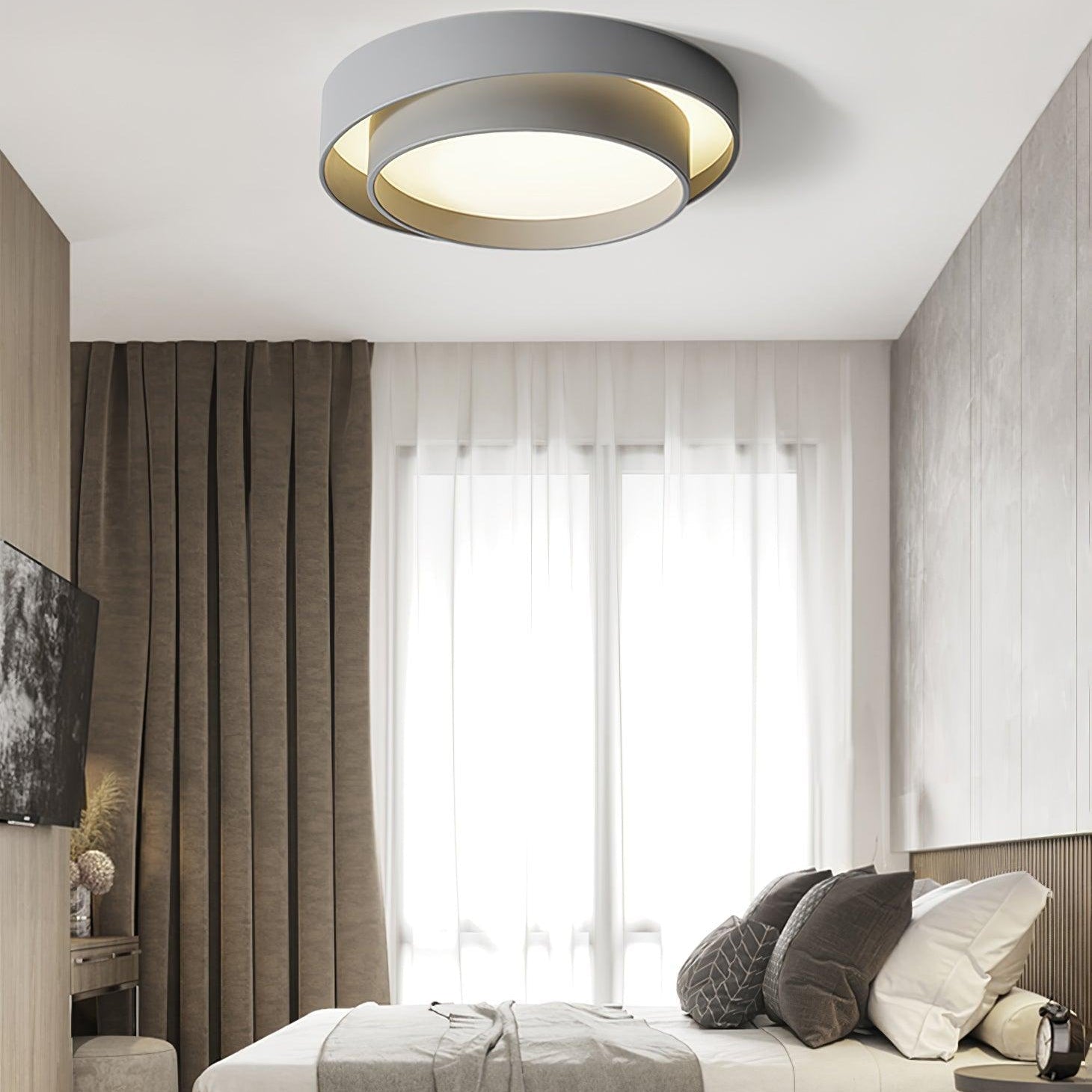 Jasper Ceiling Light Double Layers Modern Cylinder