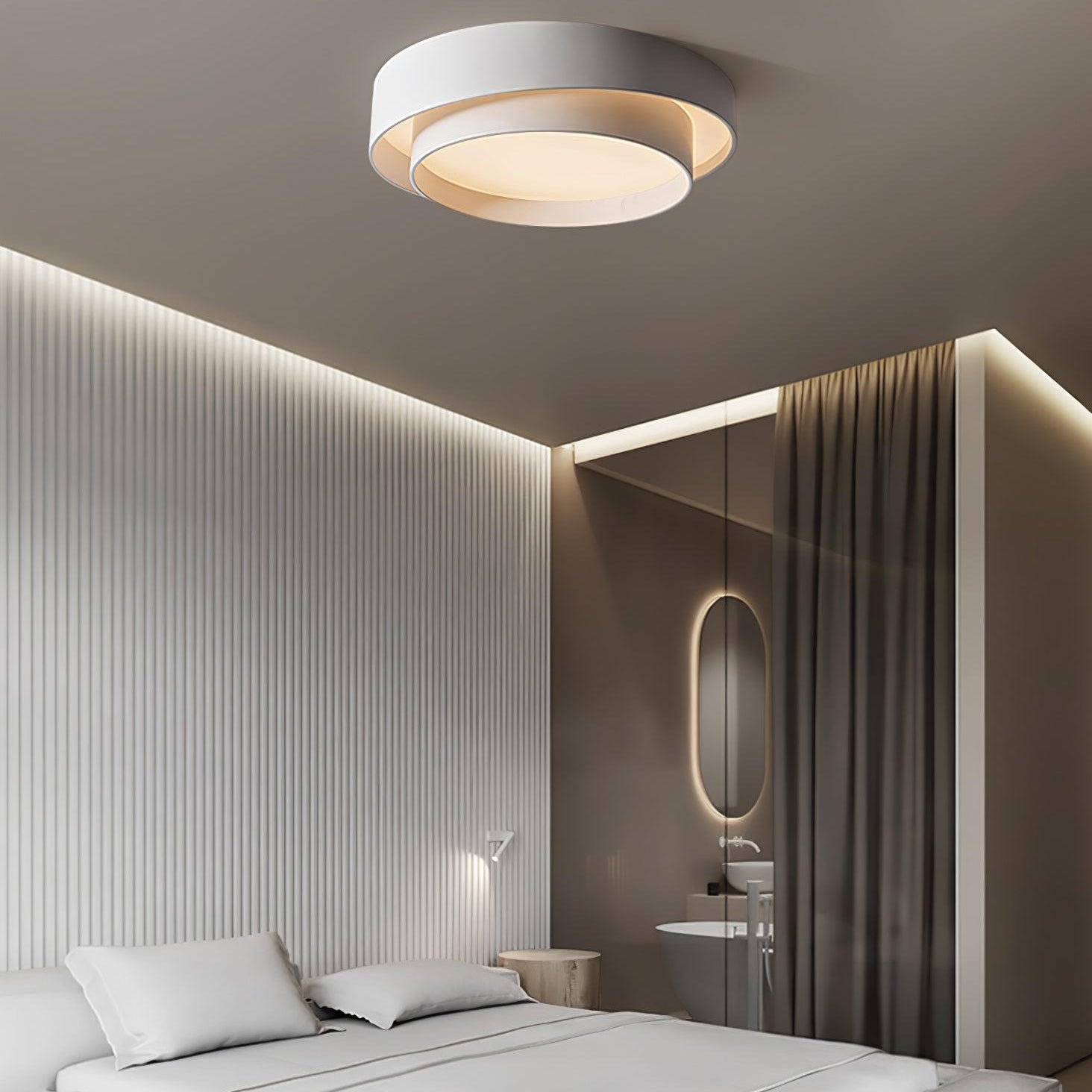 Jasper Ceiling Light Double Layers Modern Cylinder