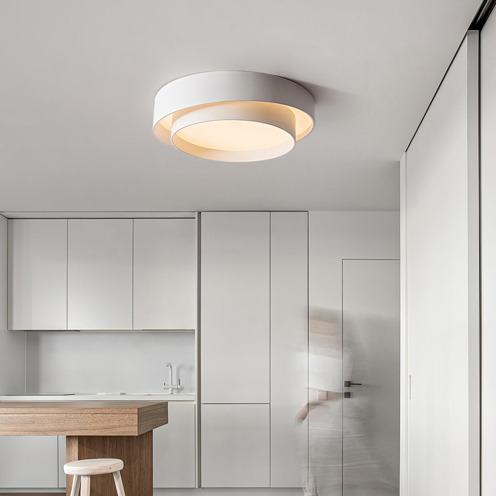 Jasper Ceiling Light Double Layers Modern Cylinder