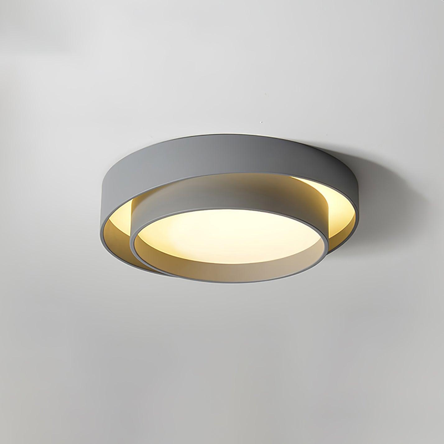 Jasper Ceiling Light Double Layers Modern Cylinder