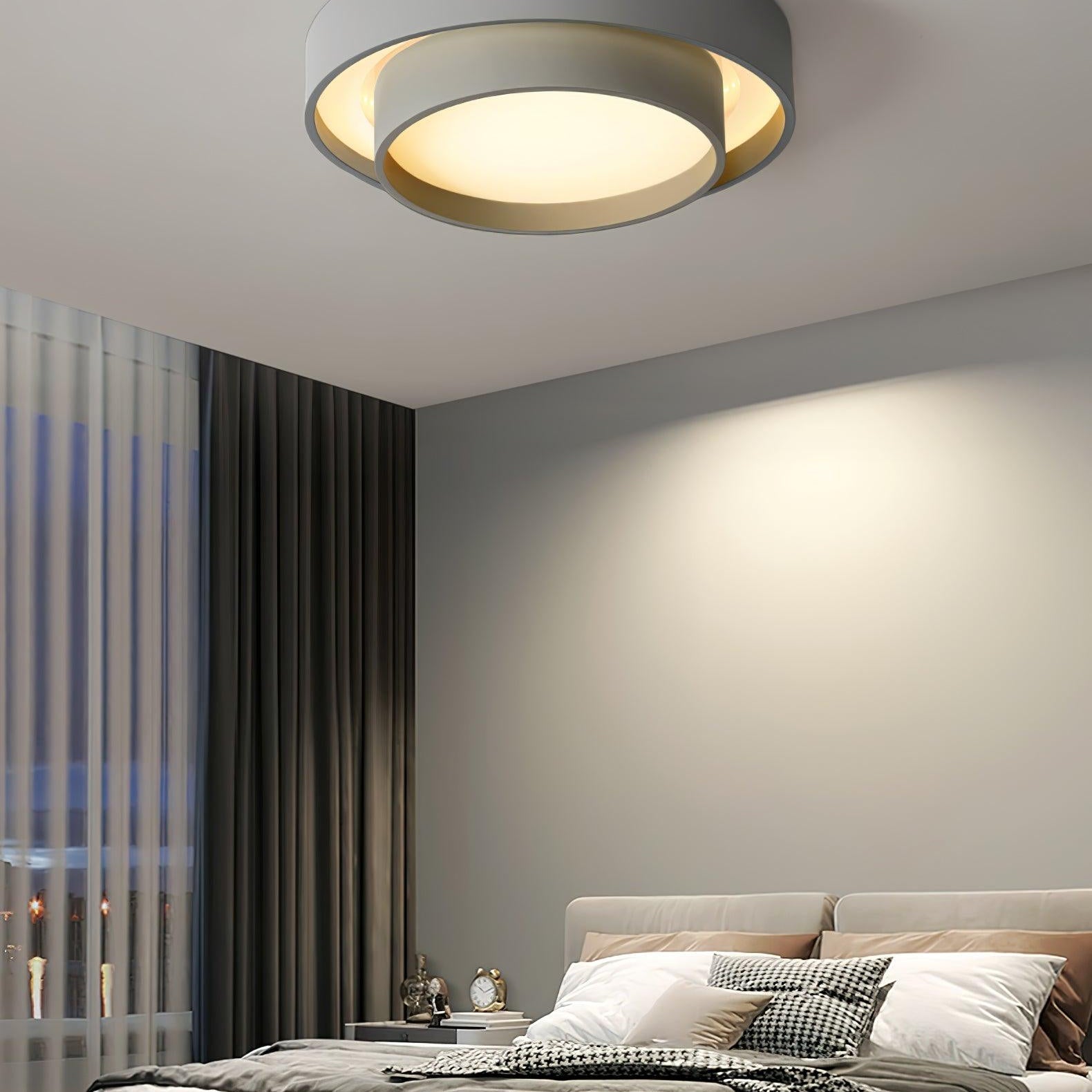 Jasper Ceiling Light Double Layers Modern Cylinder