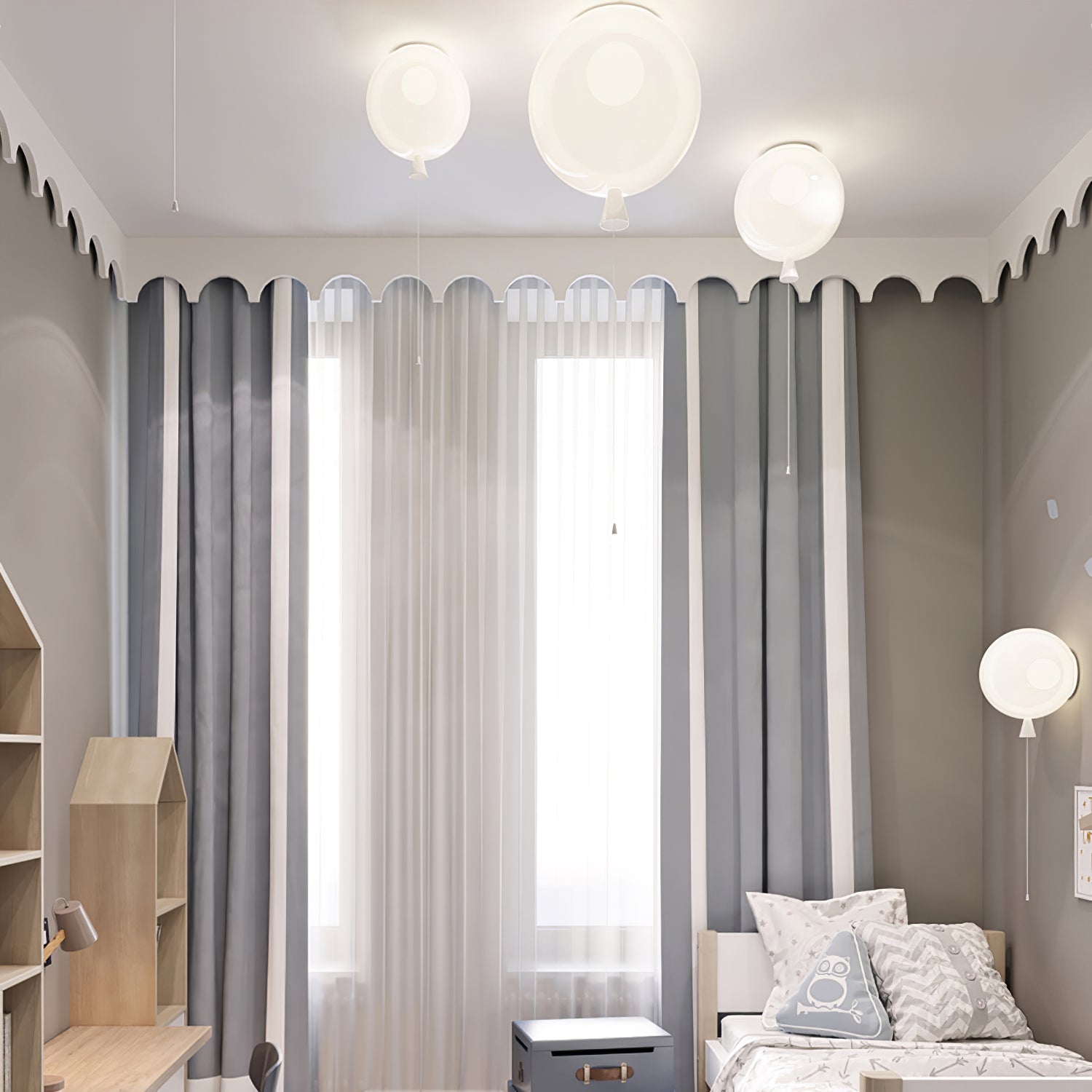 Elaron Pendant Lamp Balloon Shape Playful Whimsical