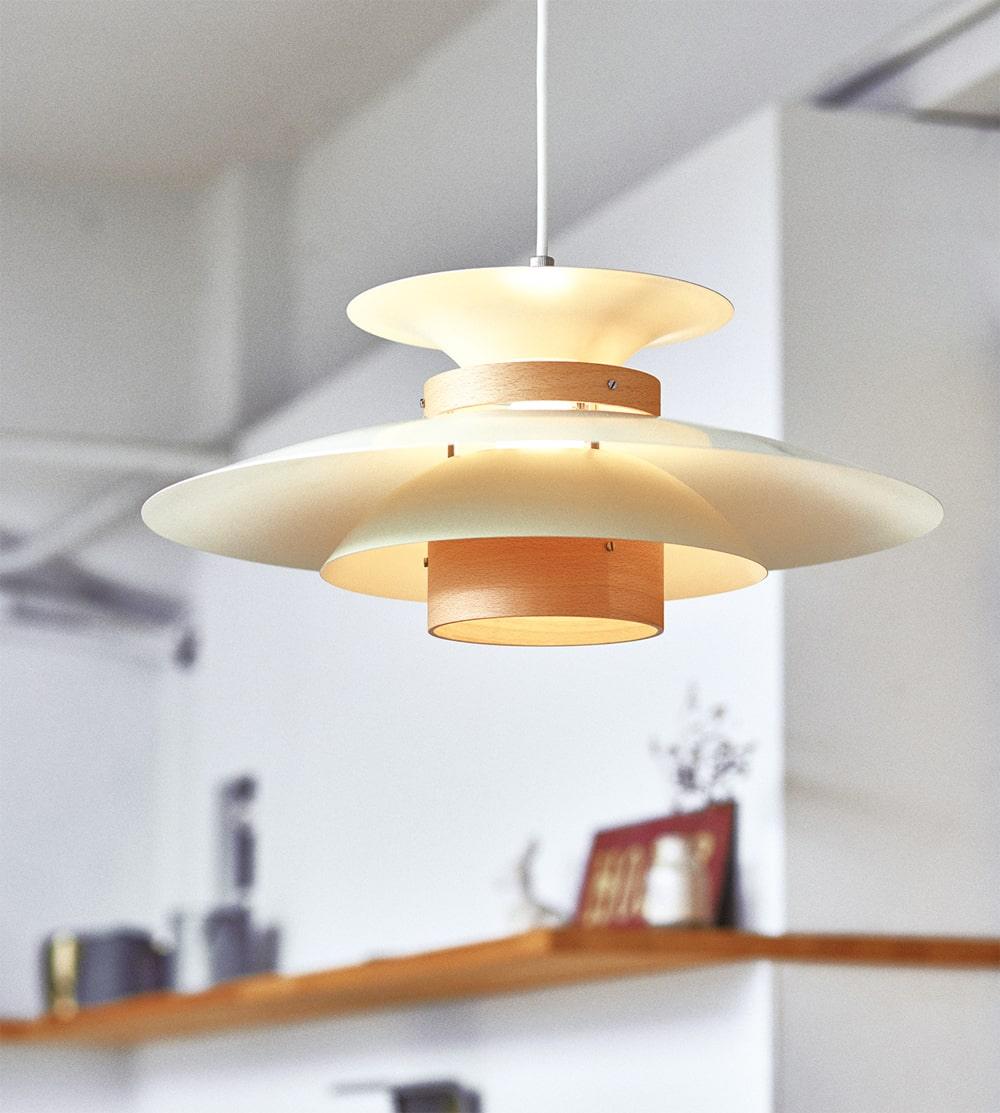 Sylelenne Wood Steel Pendant Lamp