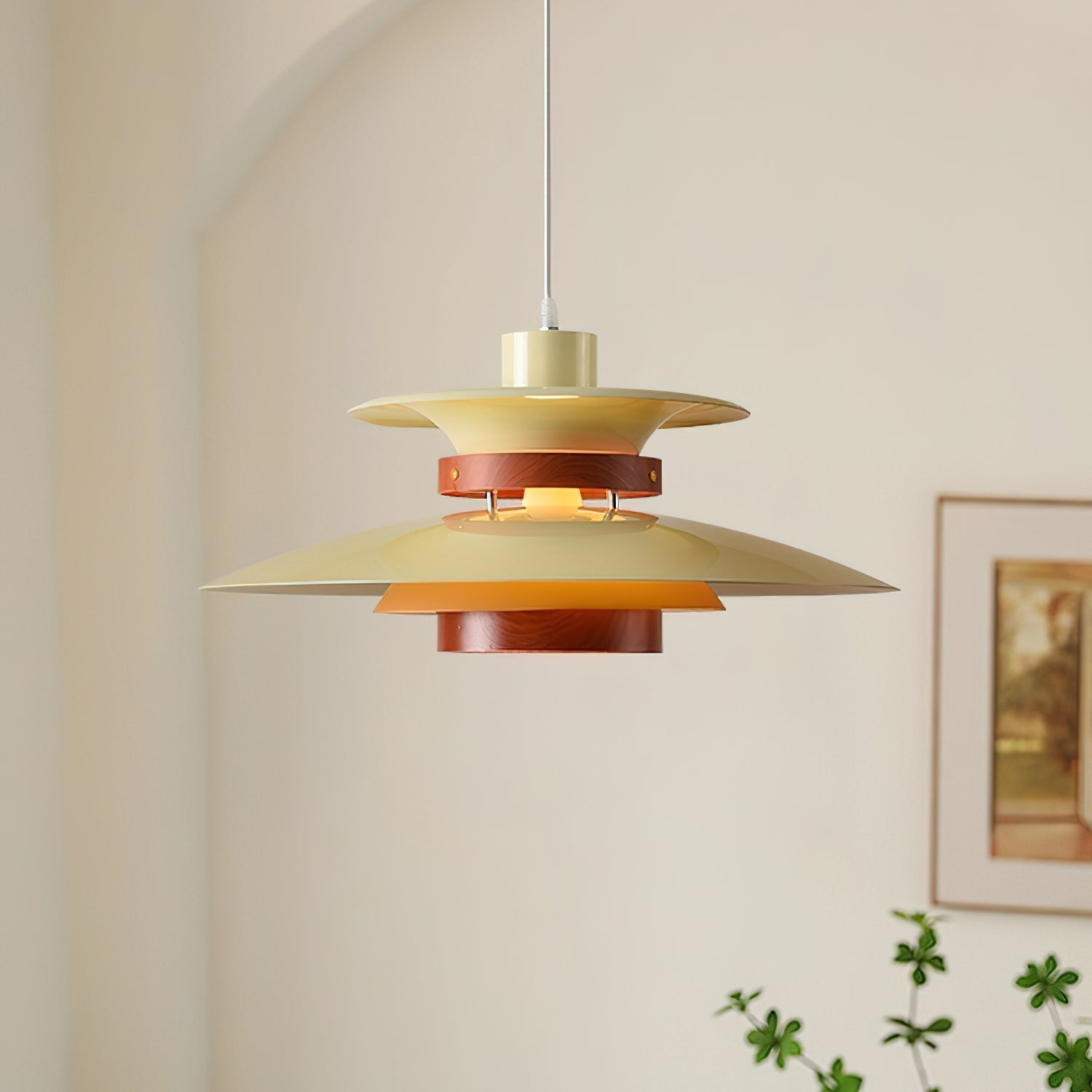 Sylelenne Wood Steel Pendant Lamp