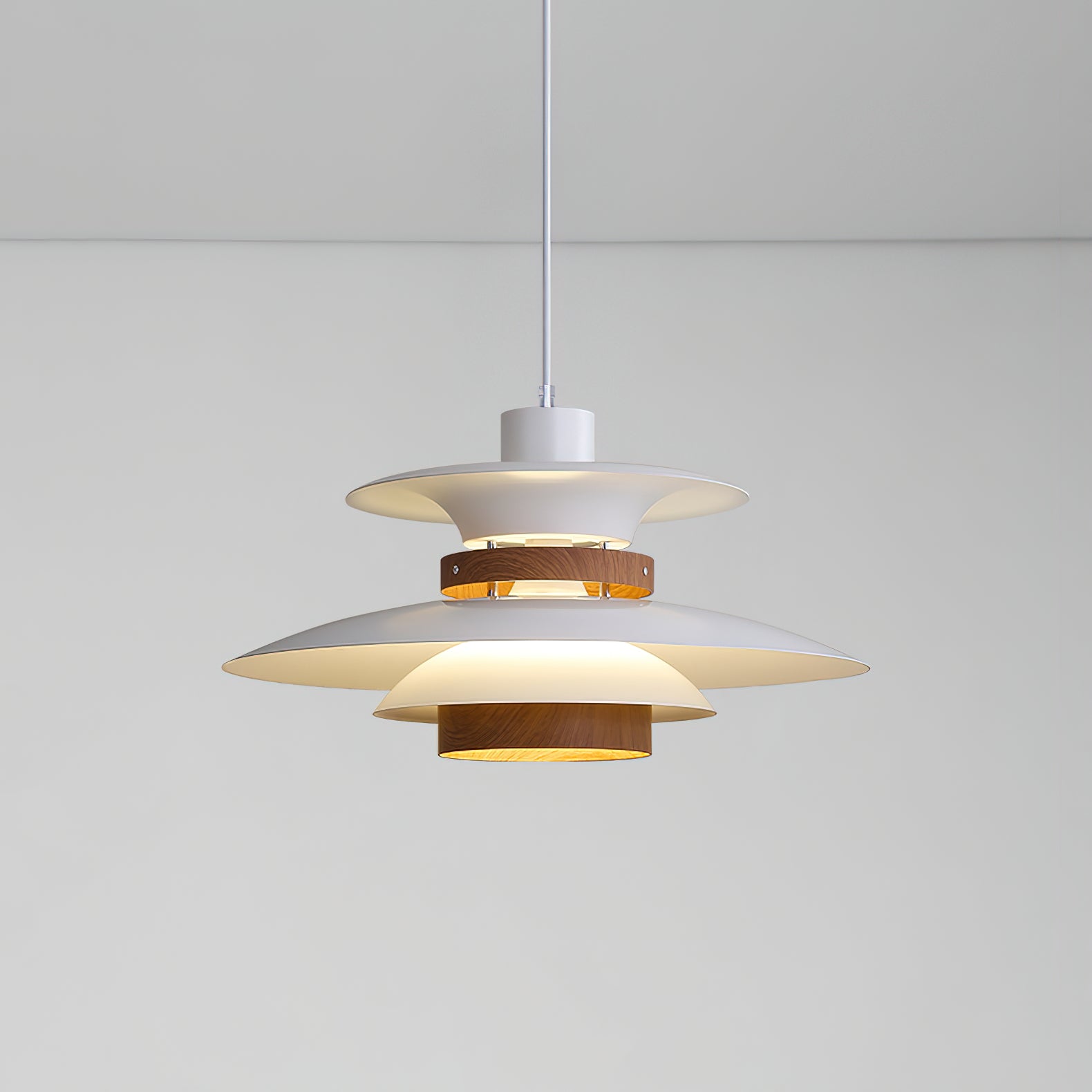 Sylelenne Wood Steel Pendant Lamp