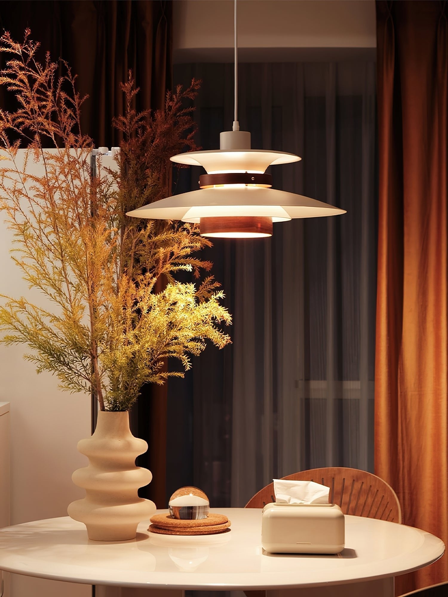 Sylelenne Wood Steel Pendant Lamp