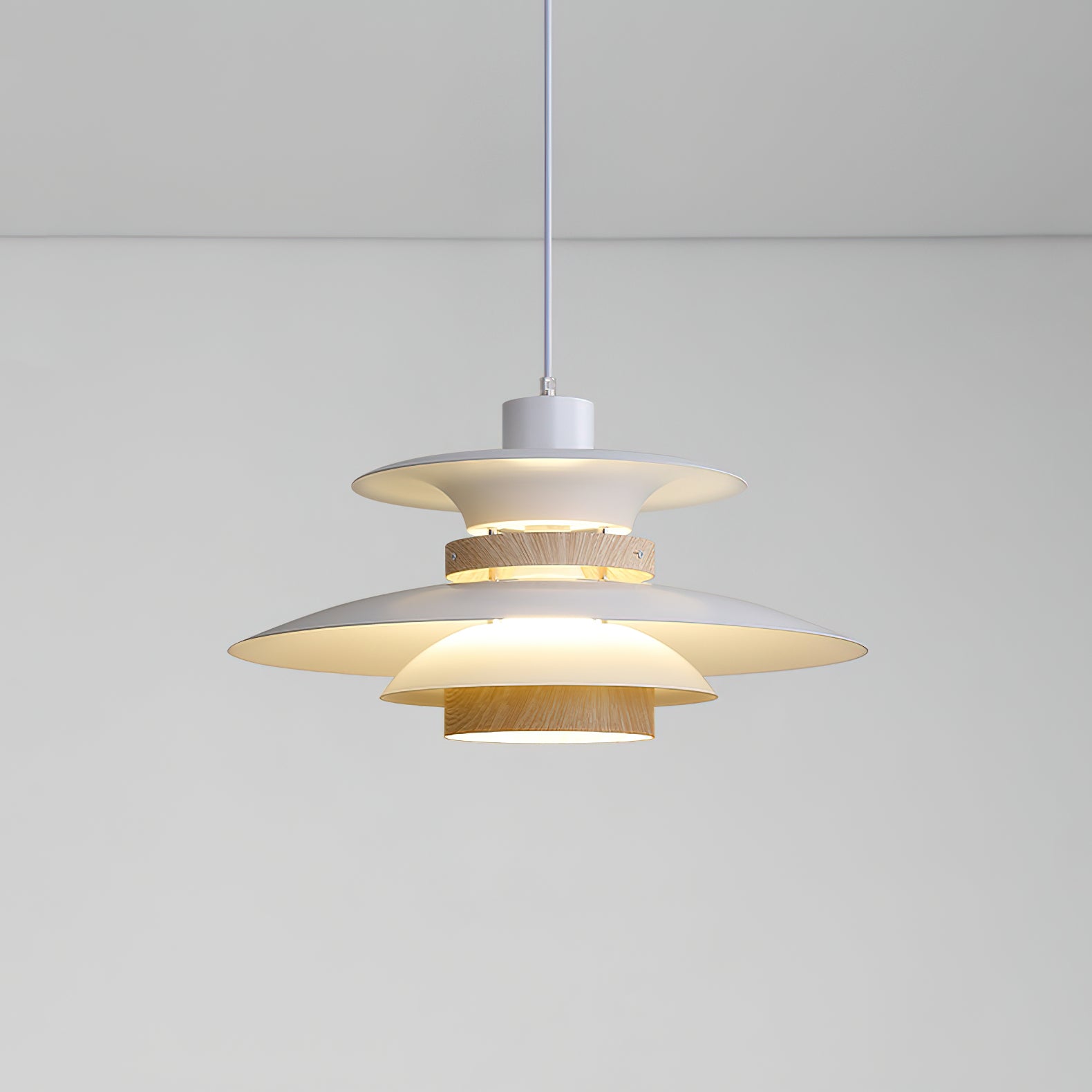 Sylelenne Wood Steel Pendant Lamp