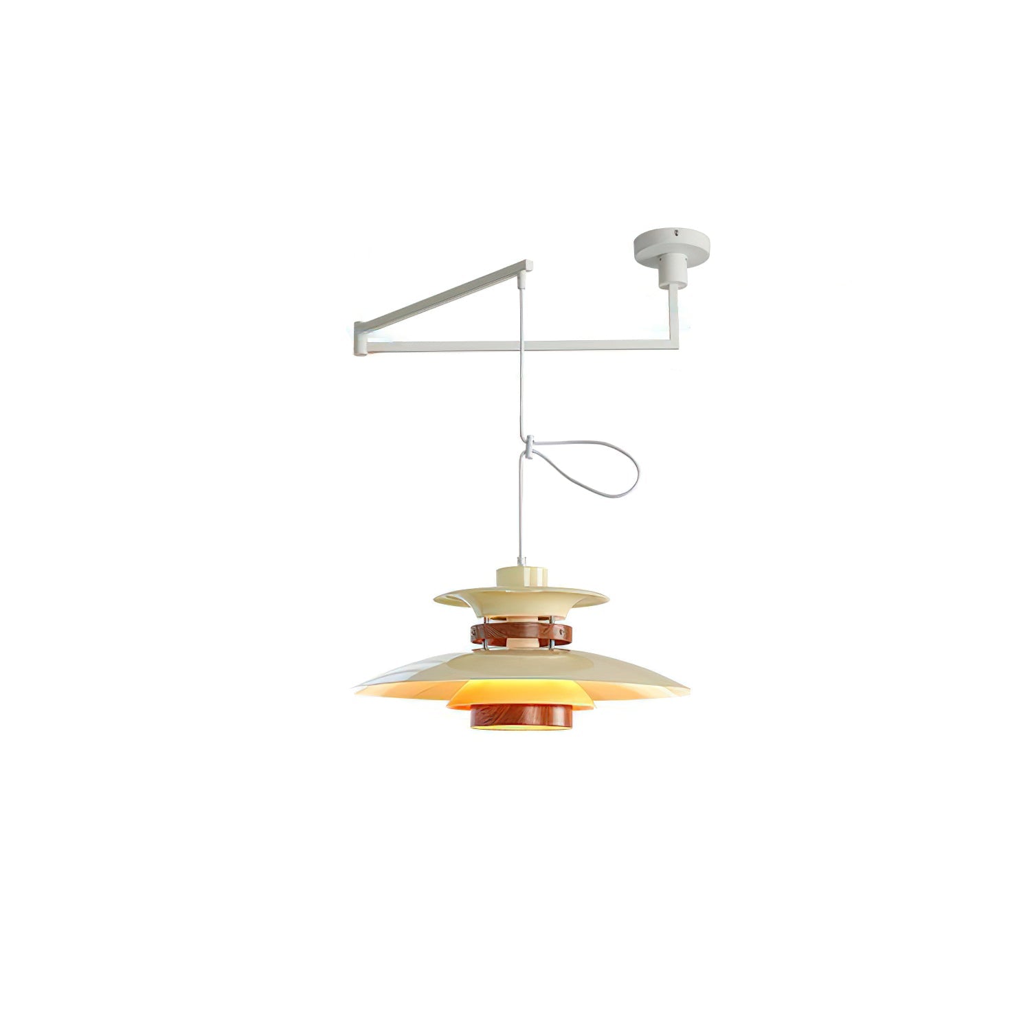 Sylania Steel & Wood Pendant Lamp