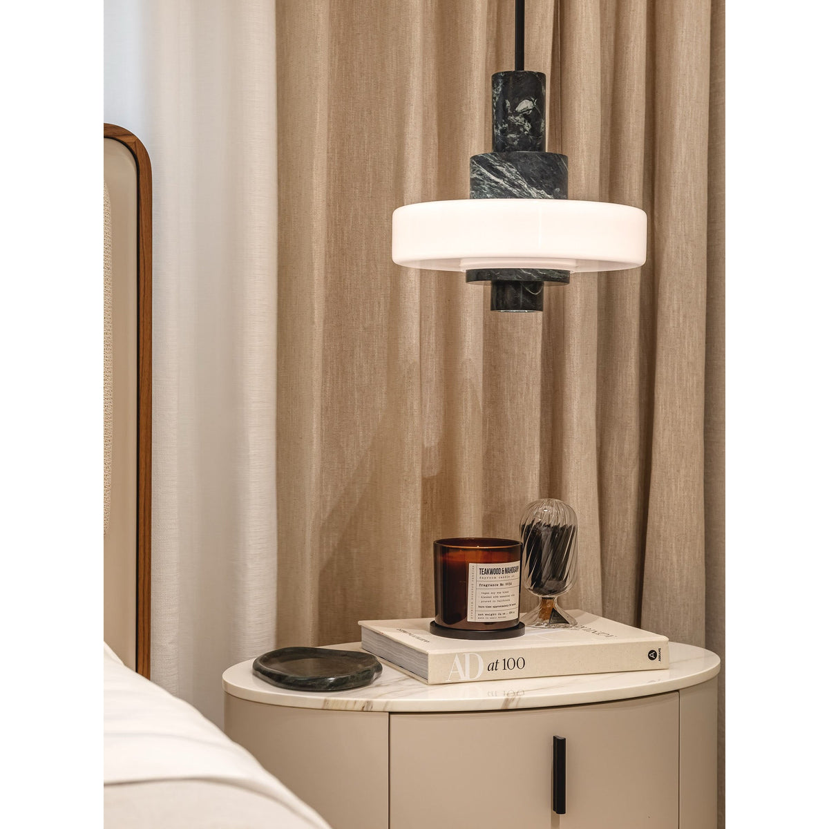 Mercury Green Marble Pendant Lamp