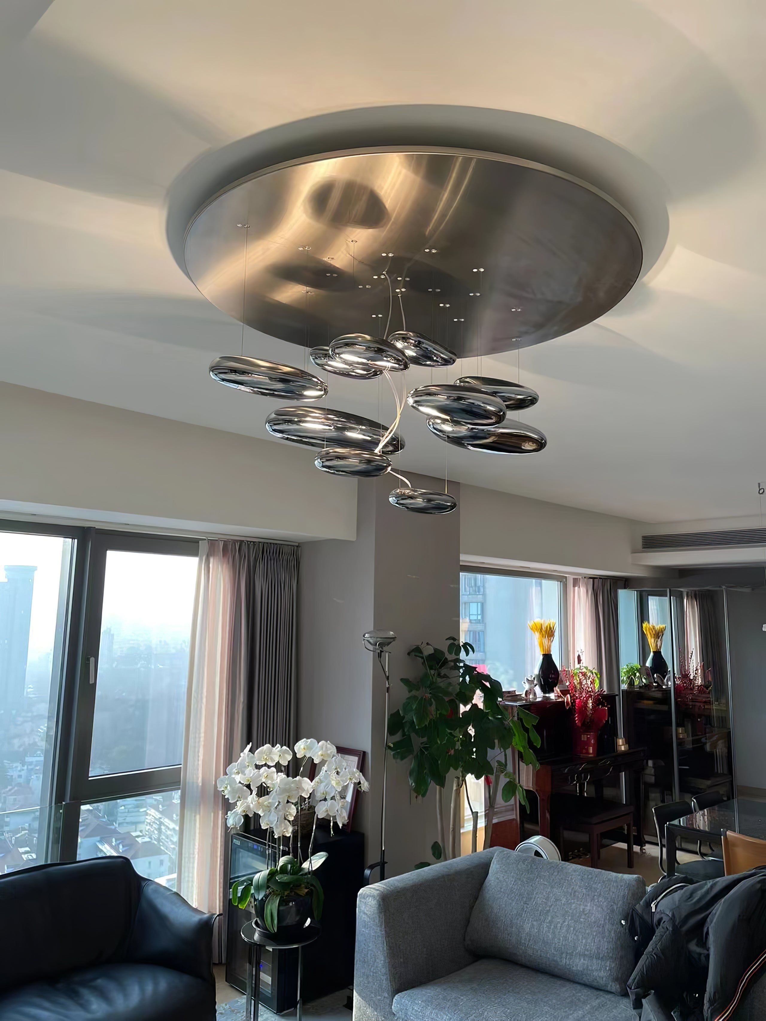 Feririan Ceiling Lamp Aluminum Pebble