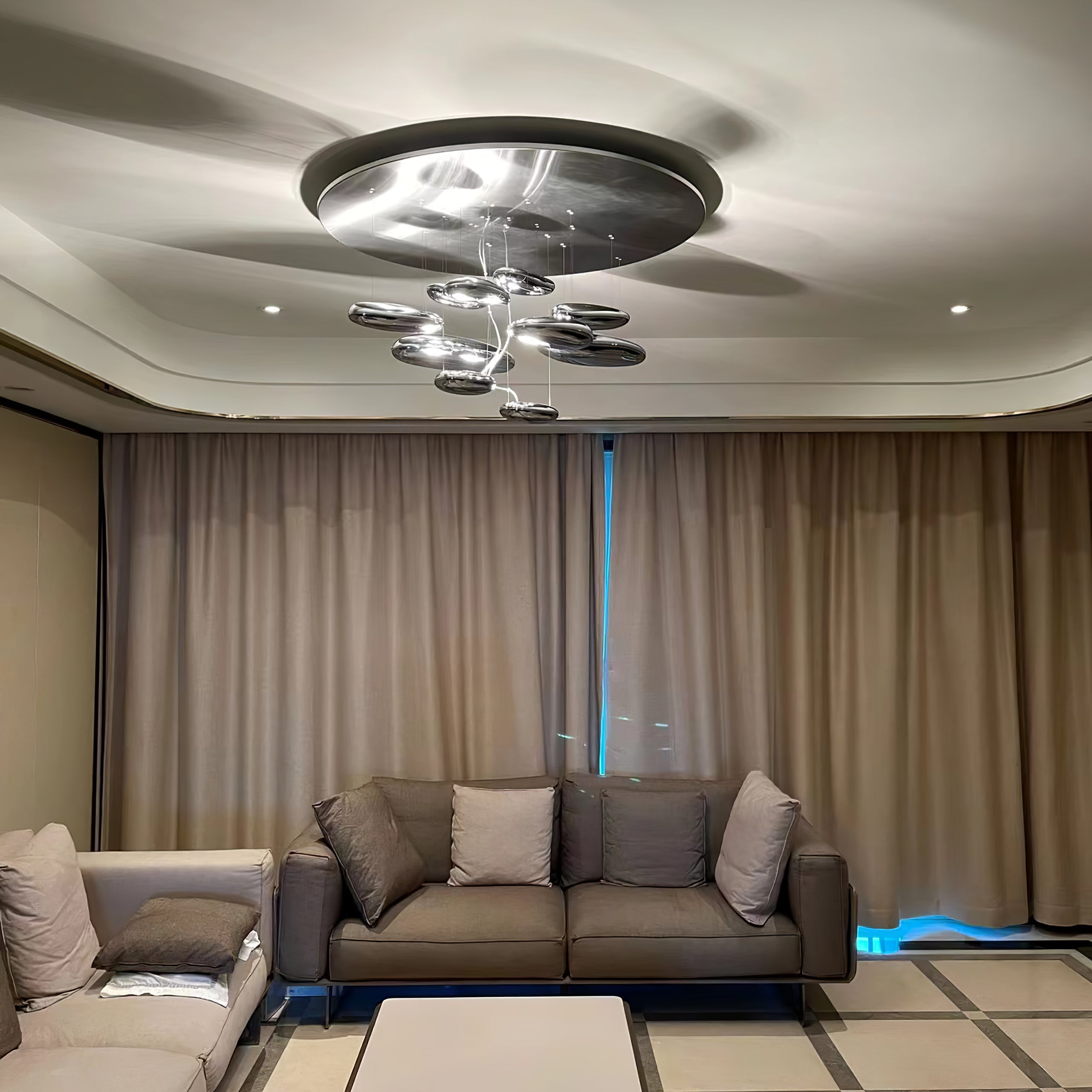 Feririan Ceiling Lamp Aluminum Pebble