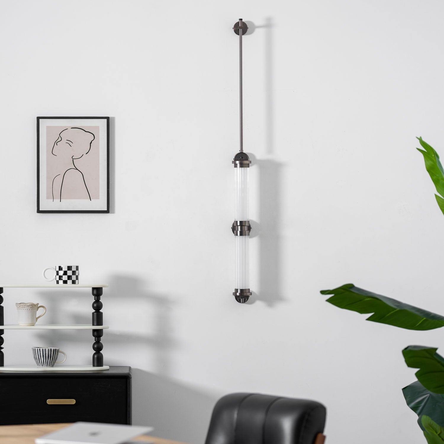 Eirirella Premium Nordic Art Vertical Glass Sconce Wall Lamp