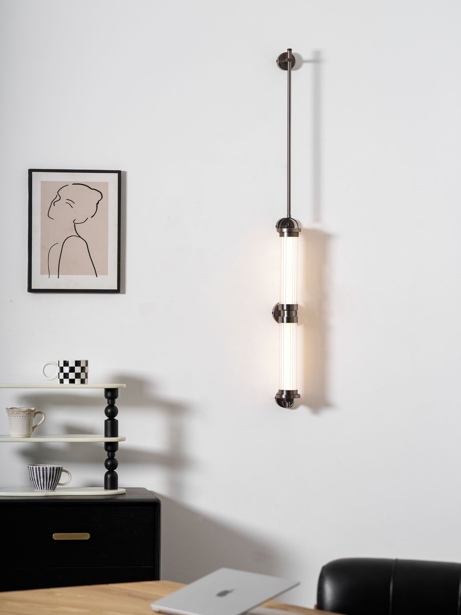 Eirirella Premium Nordic Art Vertical Glass Sconce Wall Lamp