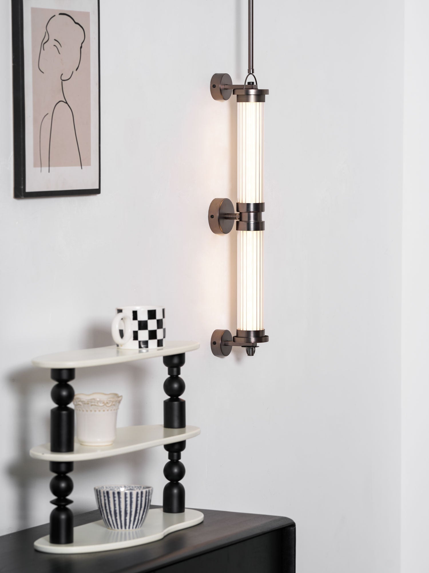 Eirirella Premium Nordic Art Vertical Glass Sconce Wall Lamp