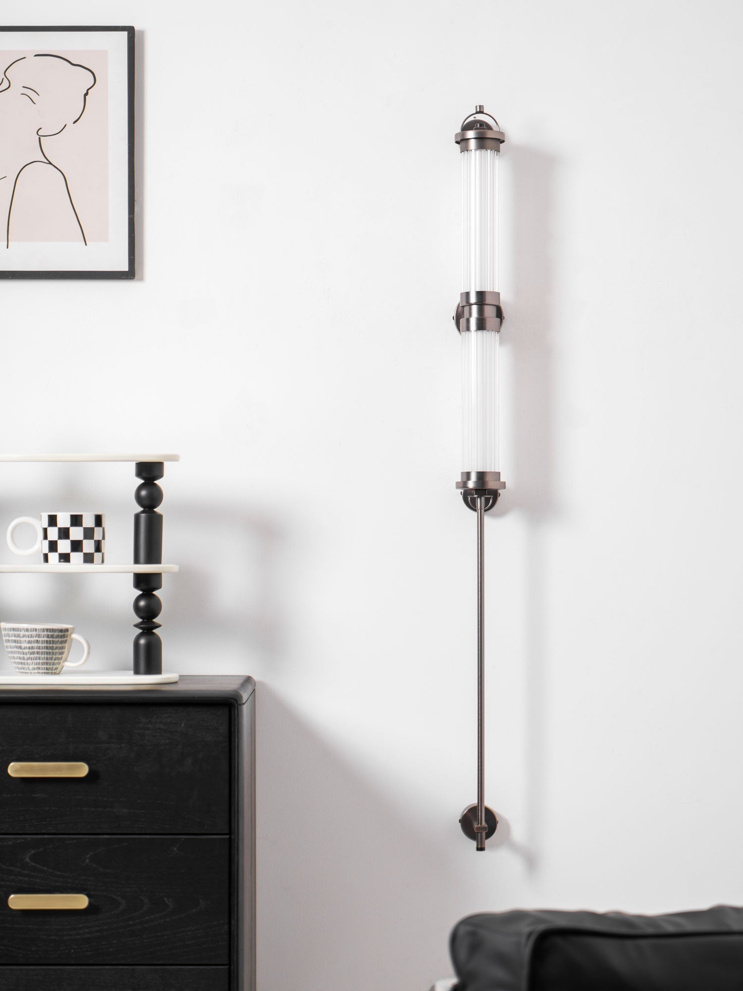 Eirirella Premium Nordic Art Vertical Glass Sconce Wall Lamp